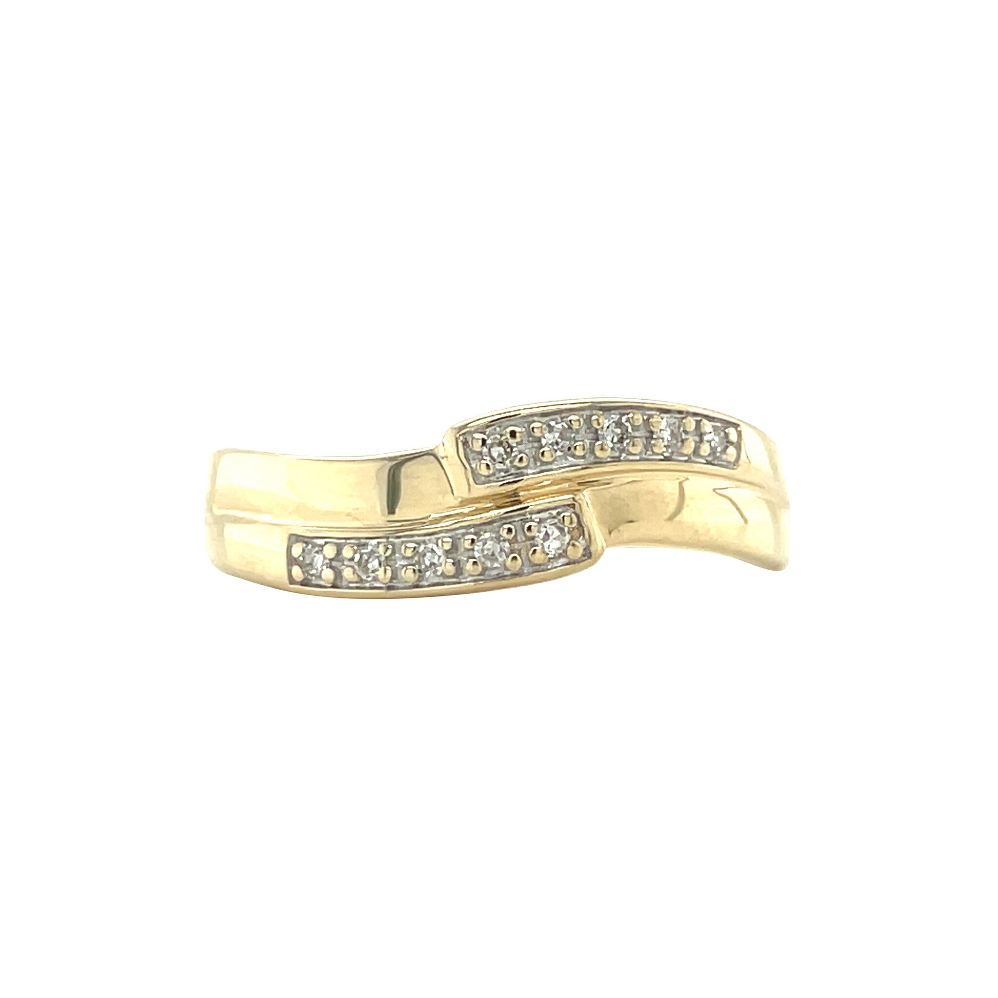 Gold ring with diamond 14 karat