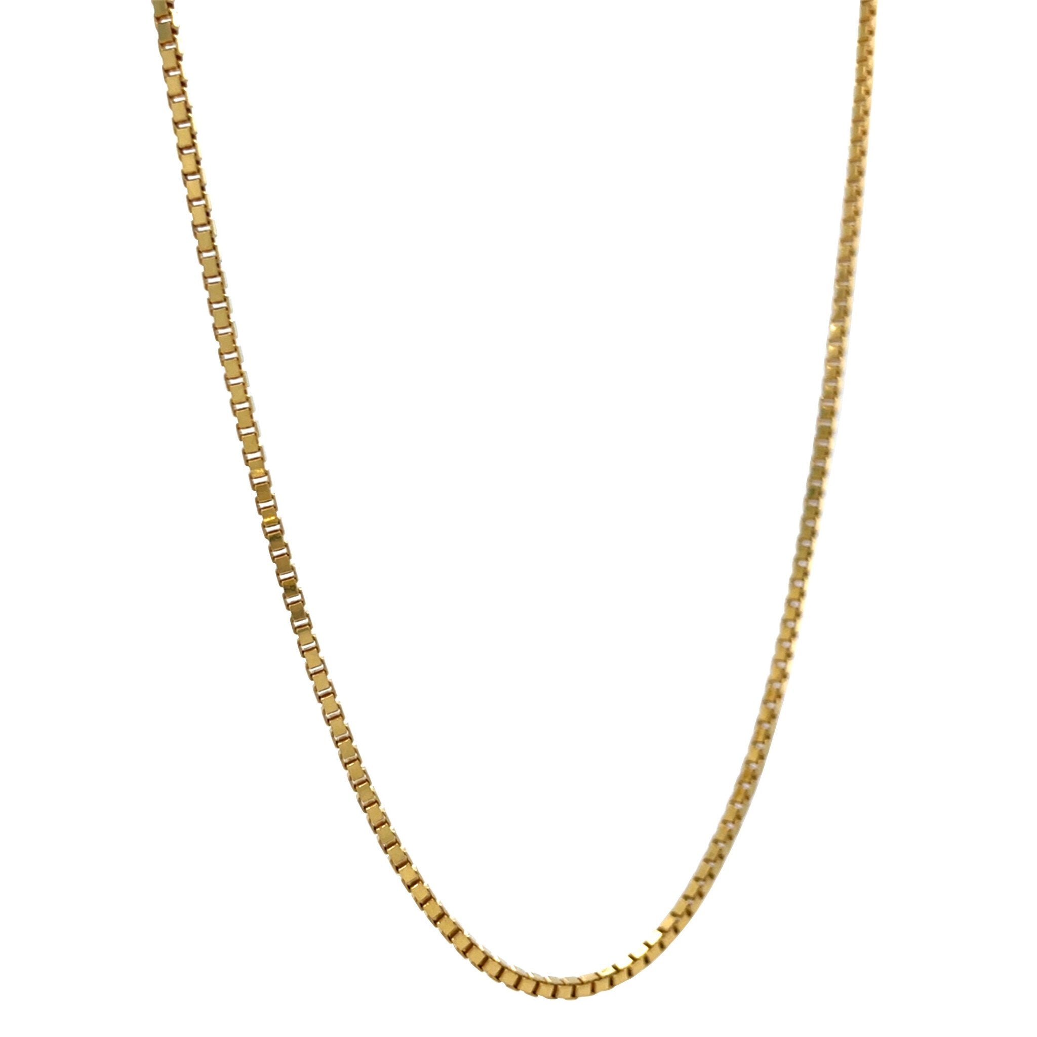 Gold length necklace venetian 61 cm 14 karat