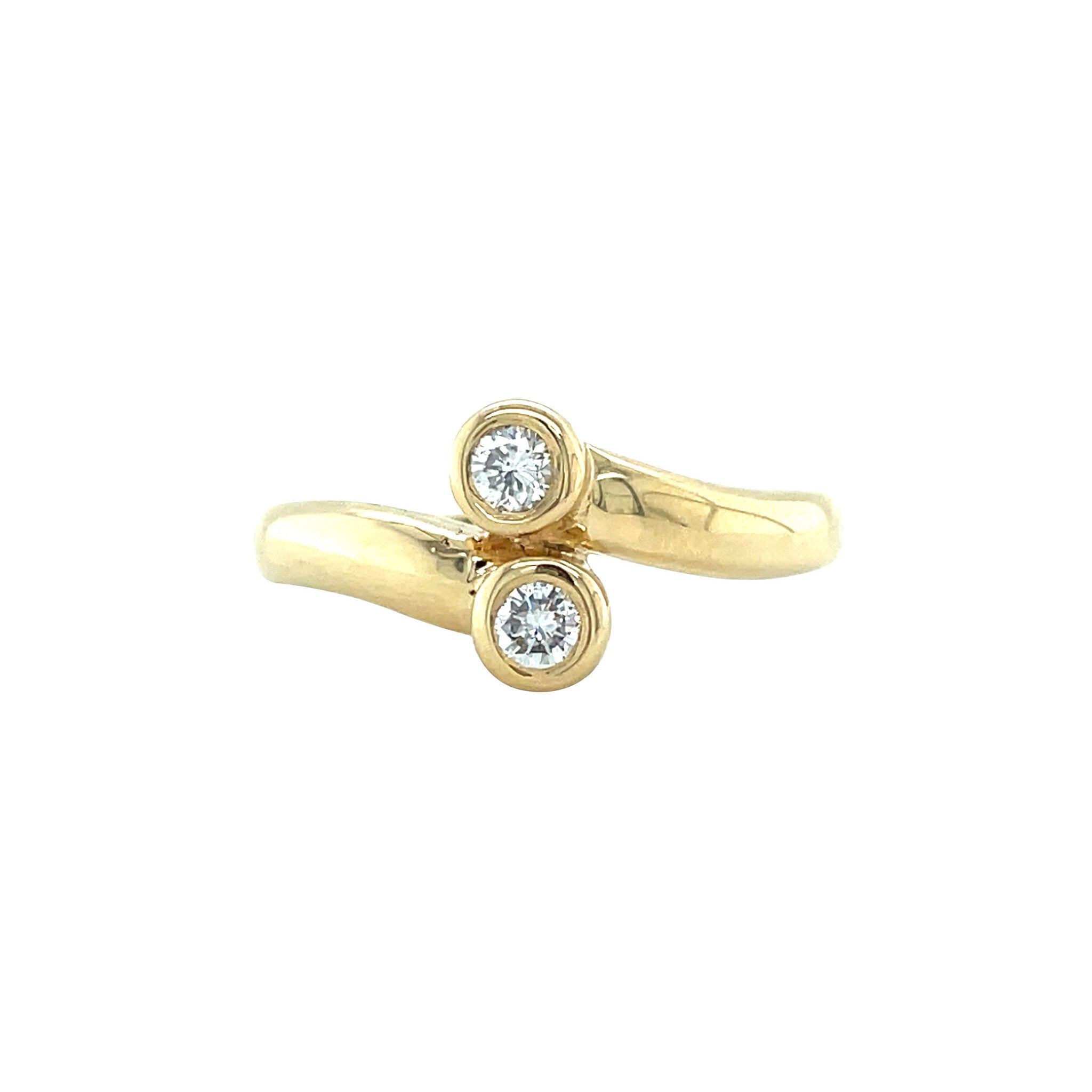14 karat gold signet ring with diamond