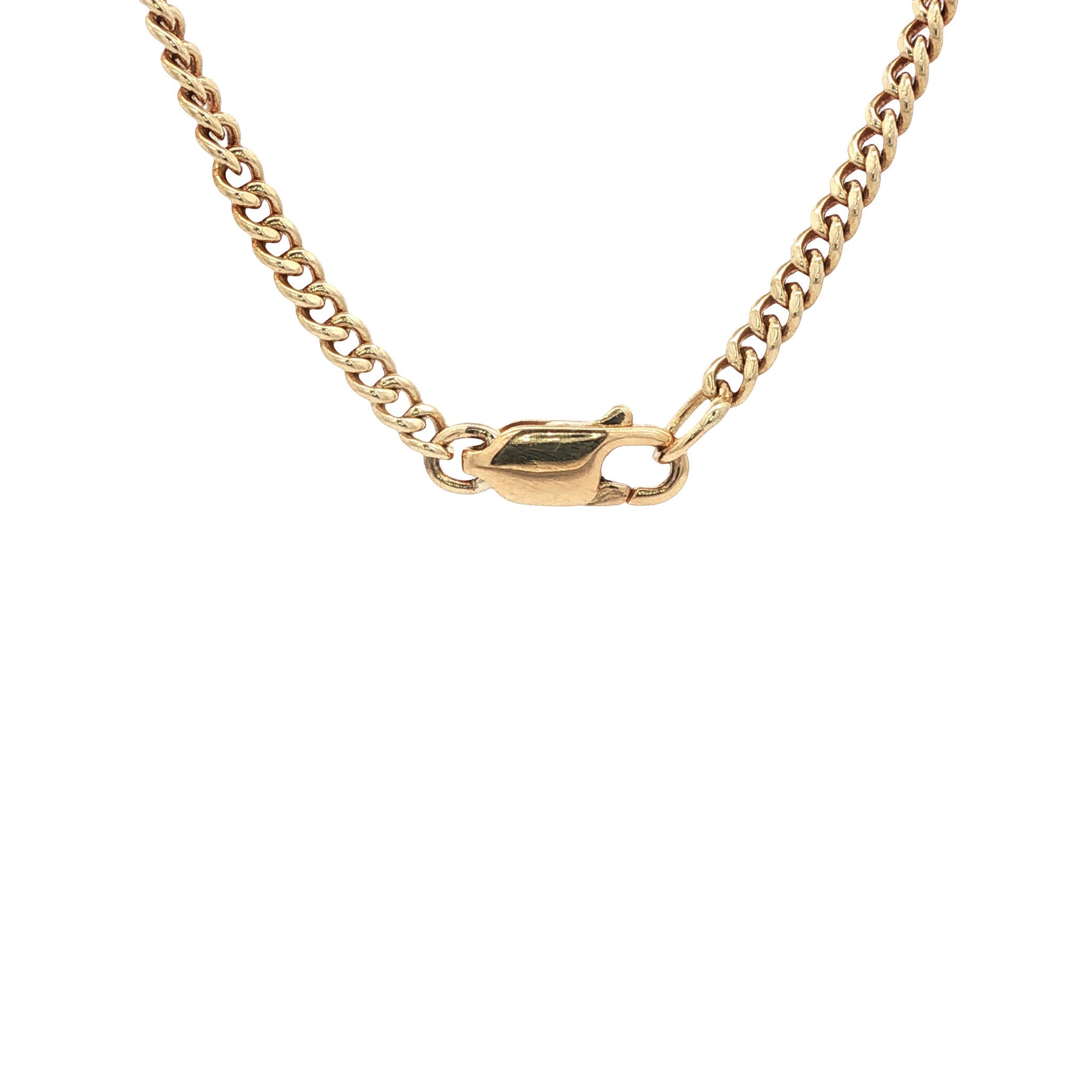 Gouden lengtecollier gourmet 63.5 cm 14 karaat