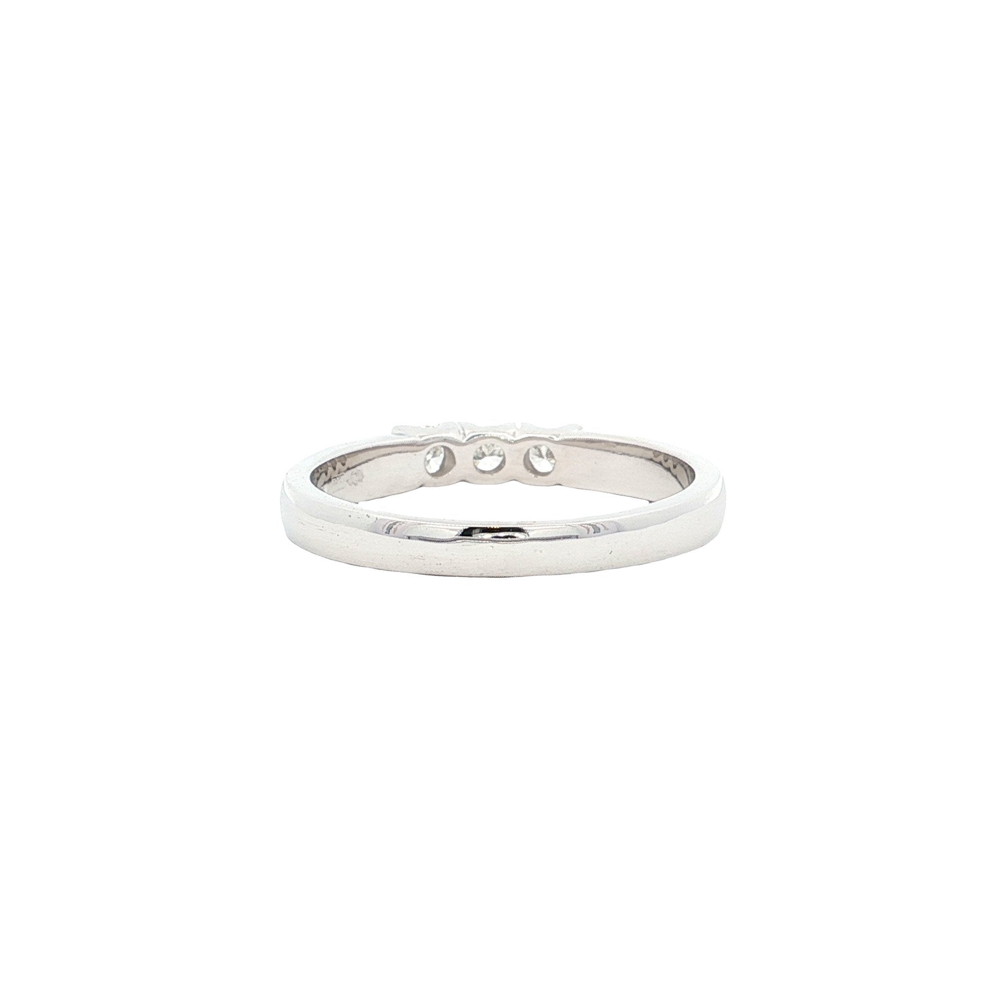 Witgouden memoire ring met diamant 14 karaat* nieuw