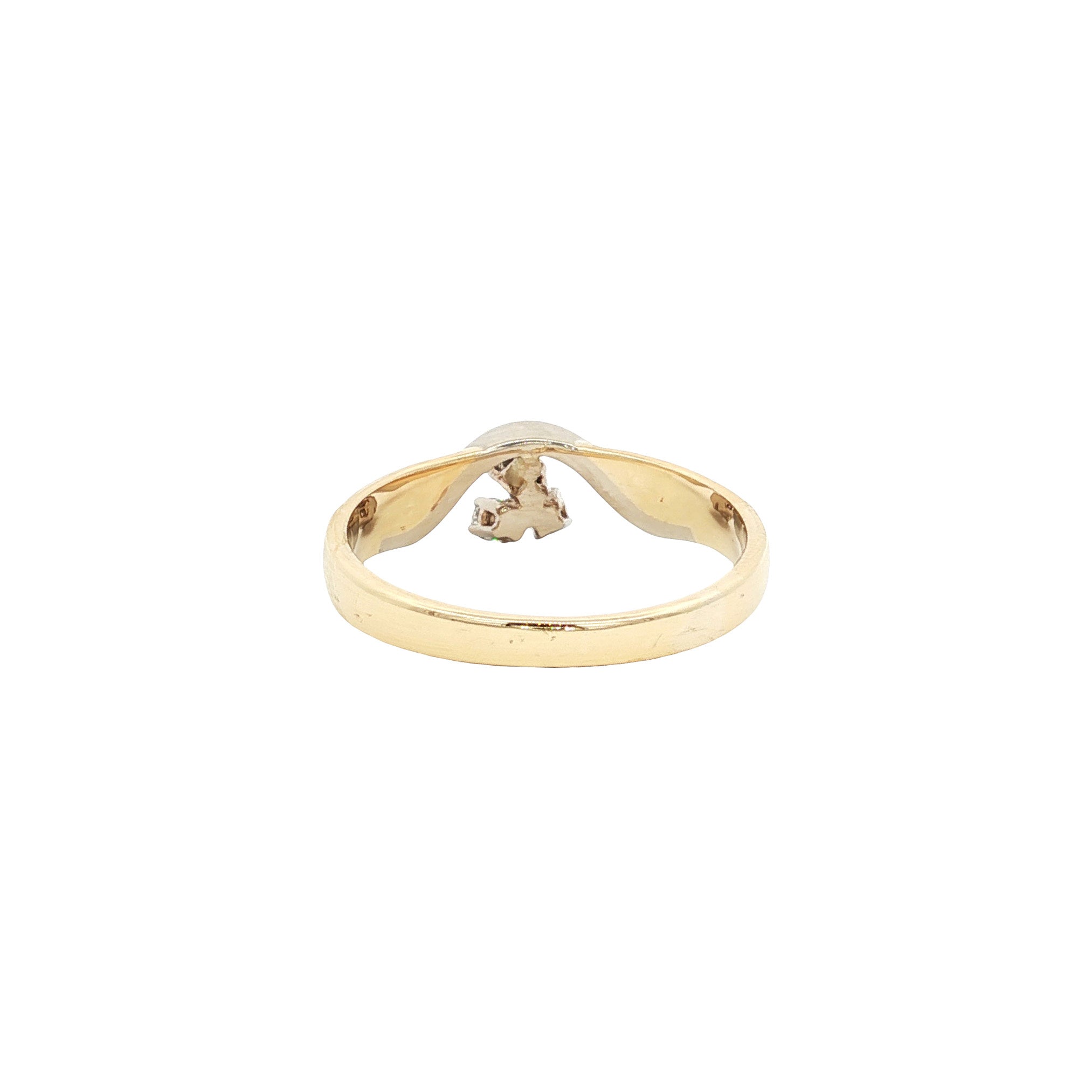 Gold ring with diamond 14 karat