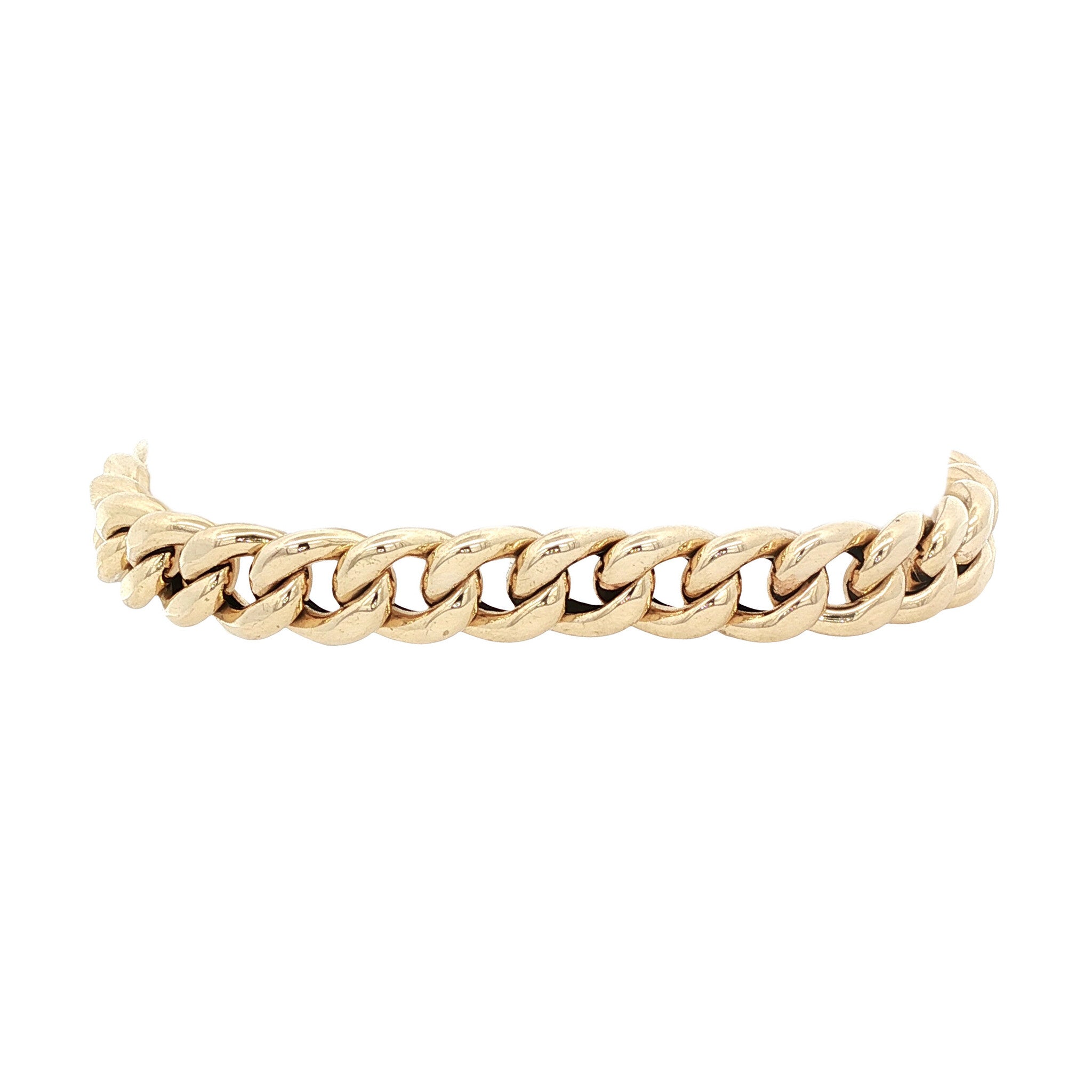Gouden gourmet armband 18 cm 14 karaat