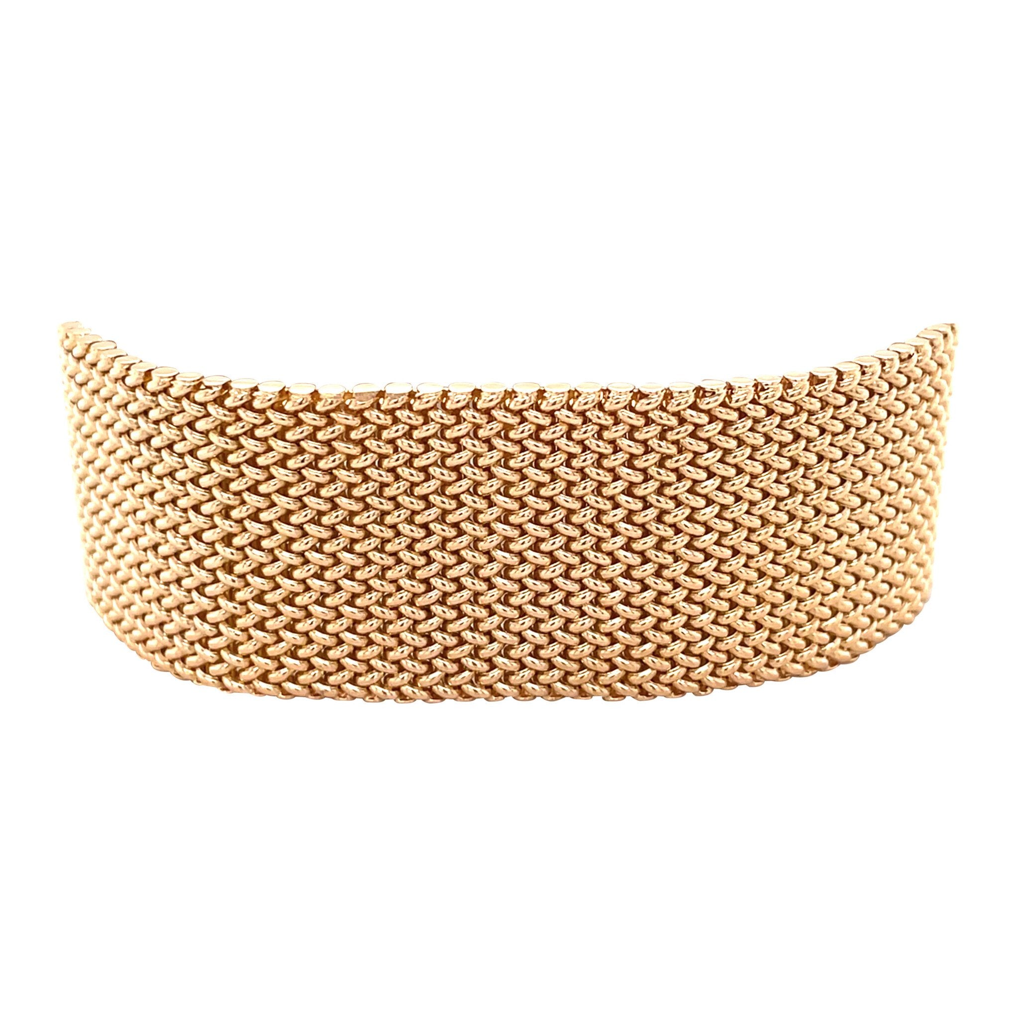 Golden bracelet 17 cm 14 karat