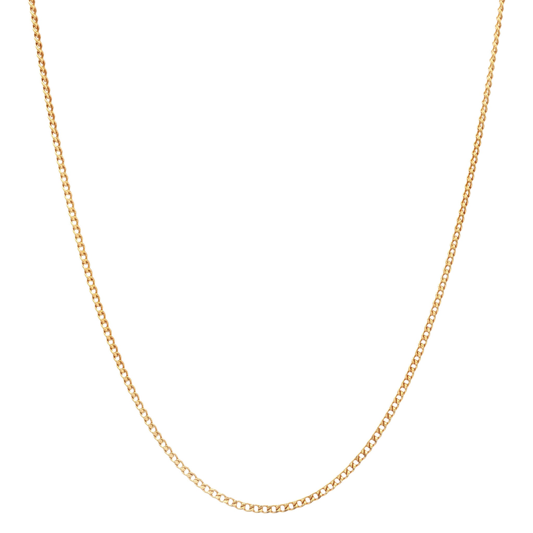 Gold length necklace gourmet 50.5 cm 20 karat