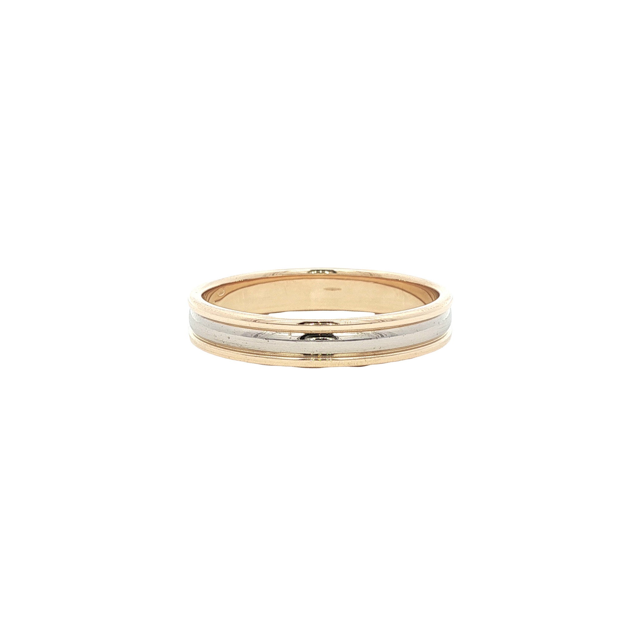 Gold bicolour ring from Desiree 14 karat