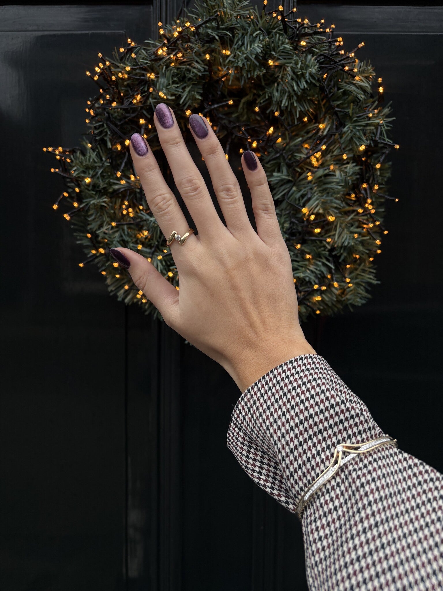 Gold bangle with diamond 14 karat