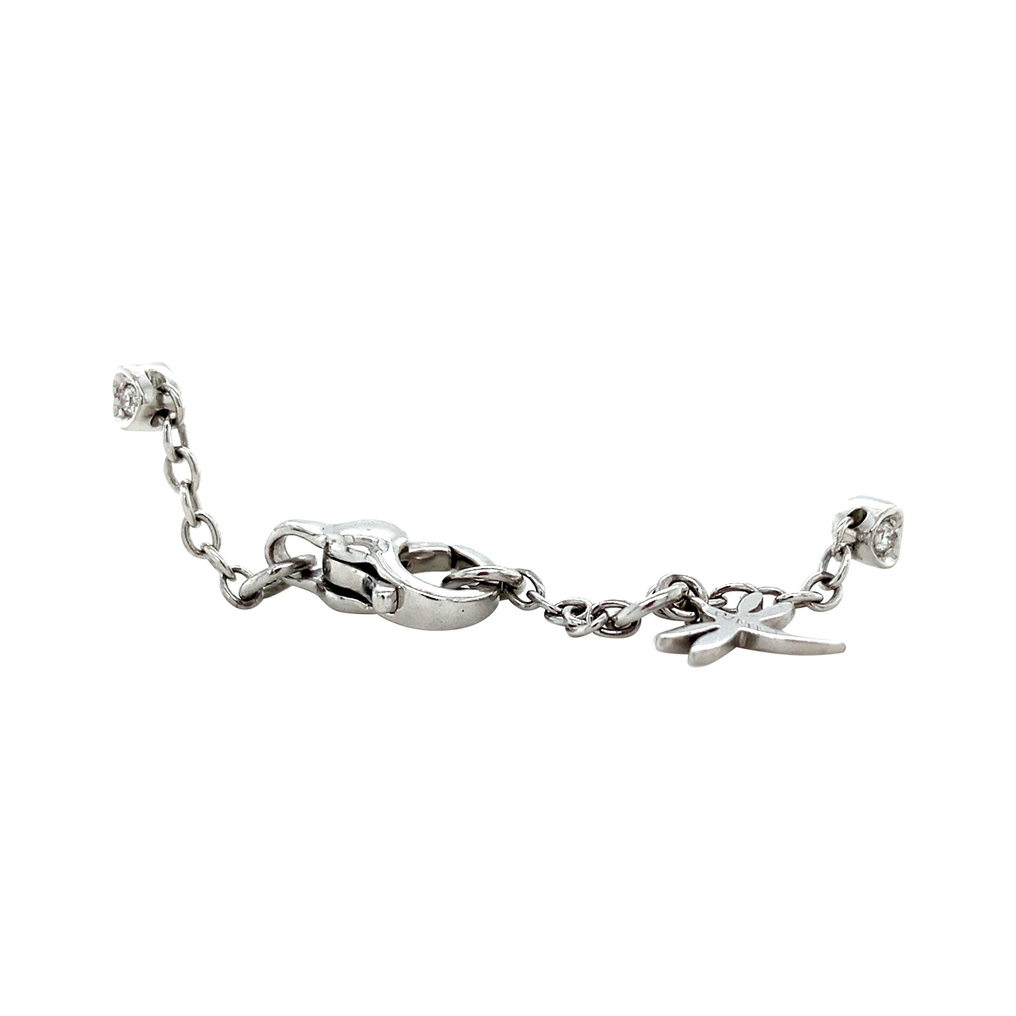 White gold bracelet with diamond 18 karat