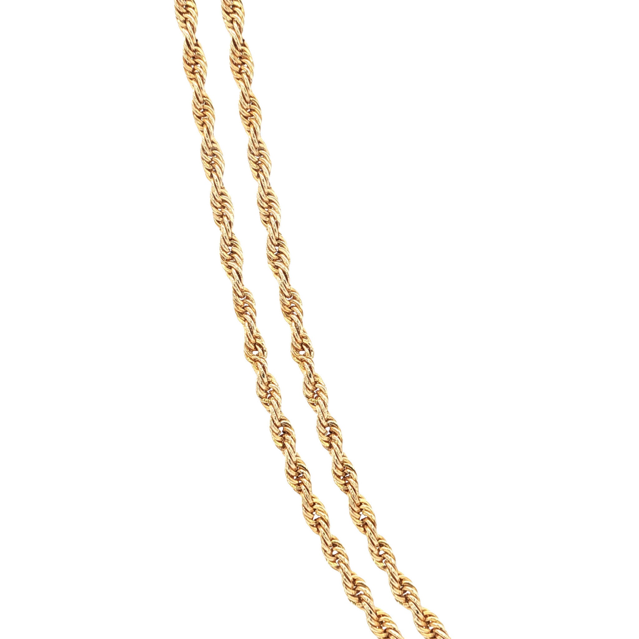 Gouden koord collier 66.5 cm 14 karaat