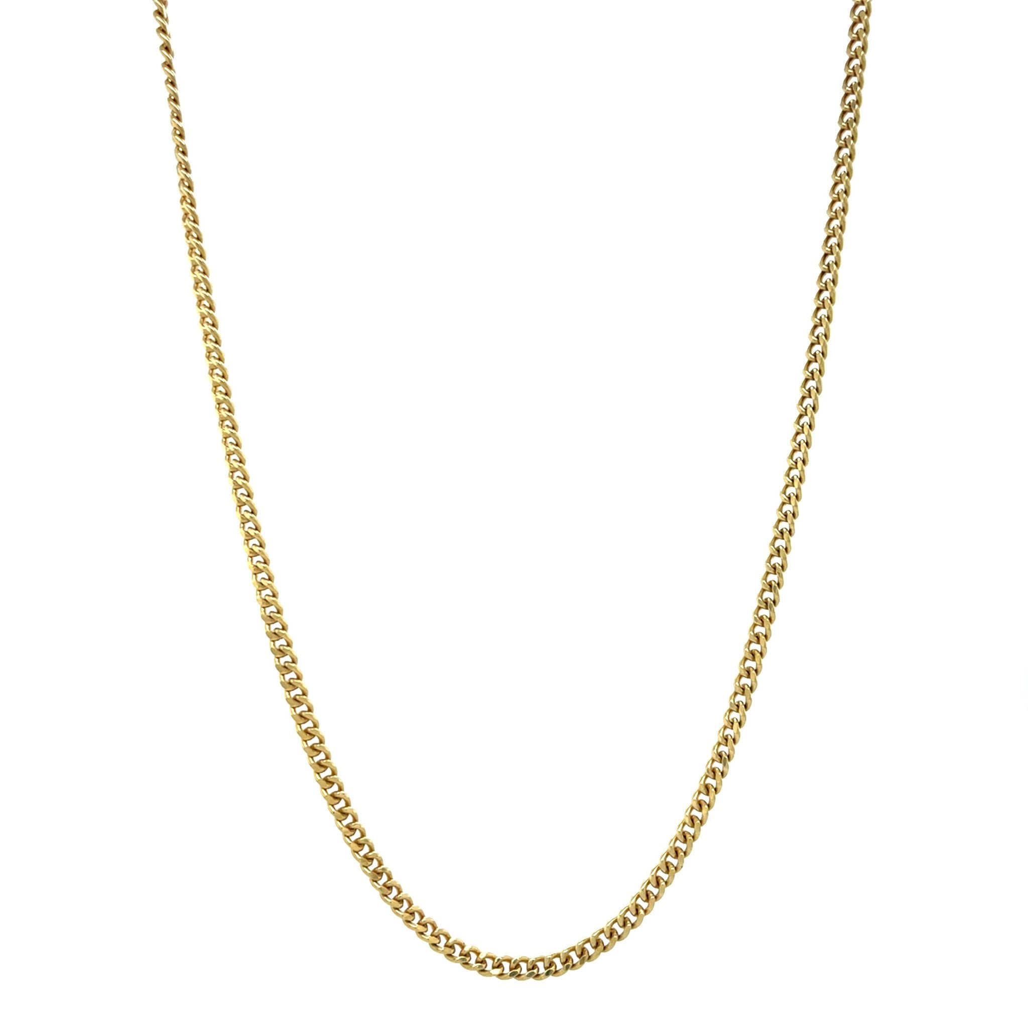 Gold length necklace gourmet 44 cm 14 karat