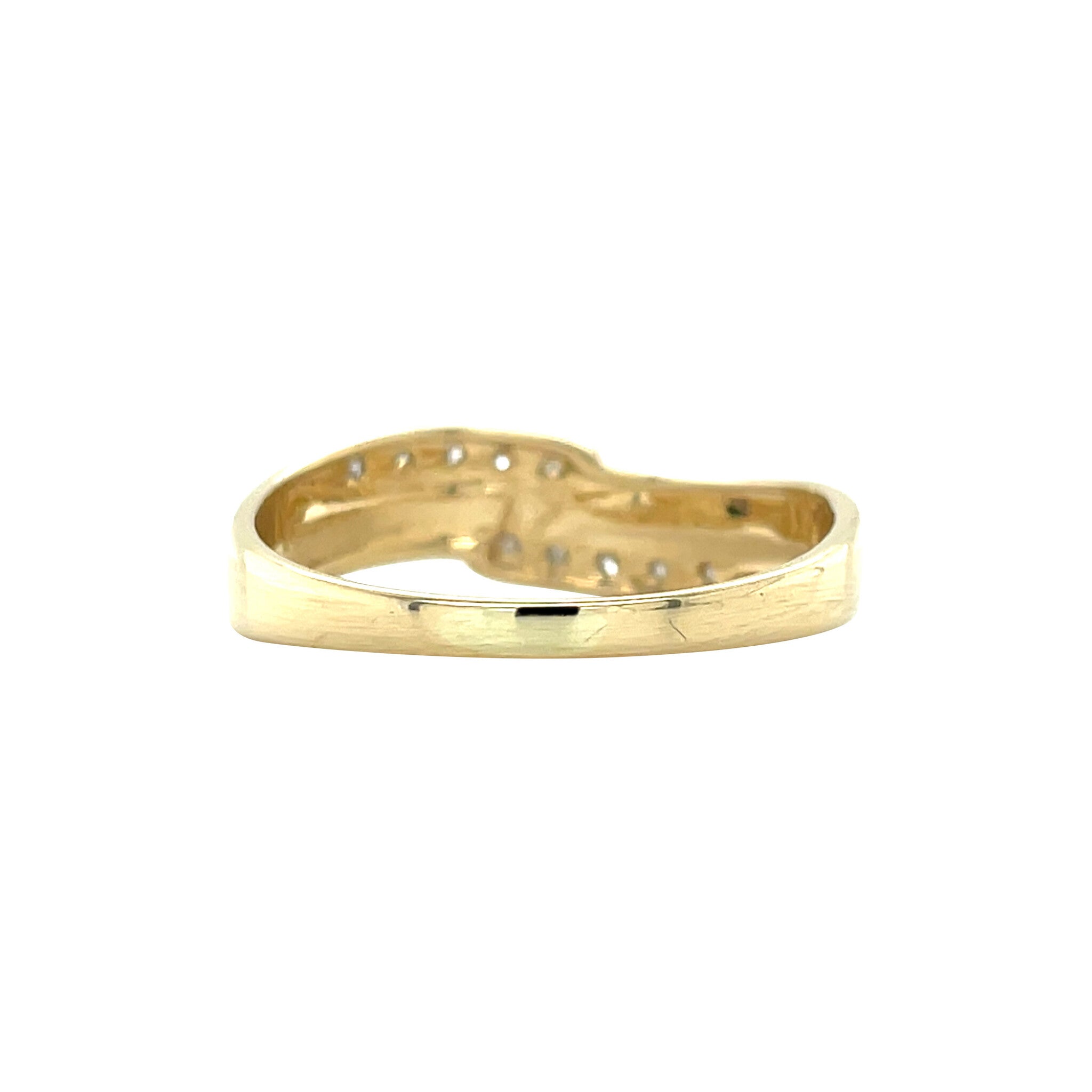 Gold ring with diamond 14 karat