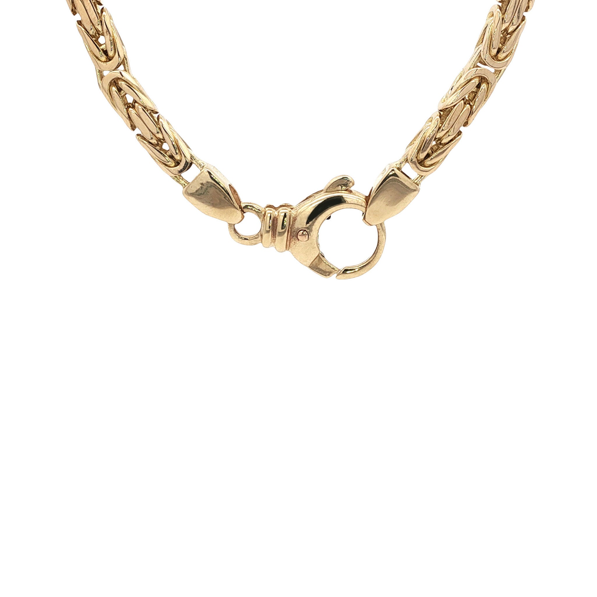 Gold king's necklace 60.5 cm 14 karat