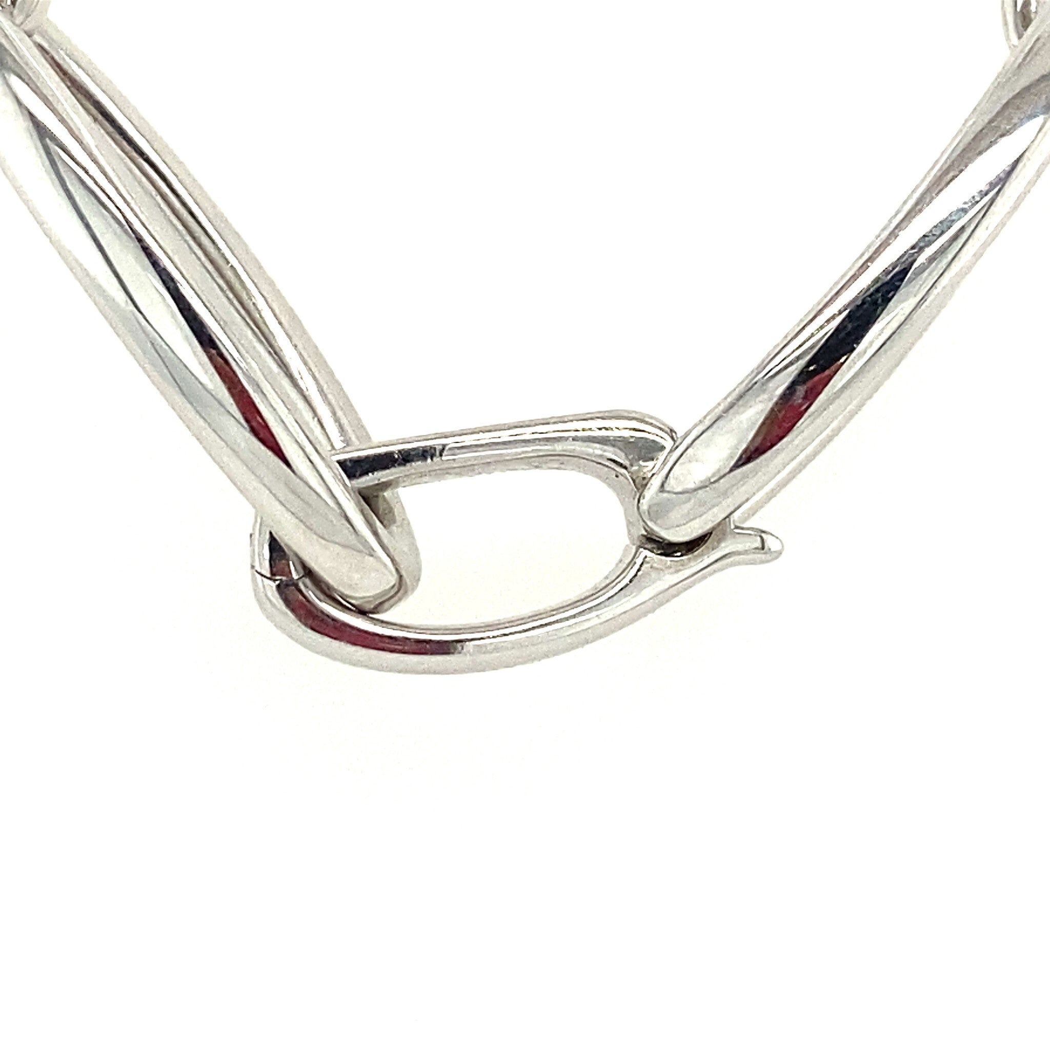 White gold choker with diamond 47 cm 14 karat* new