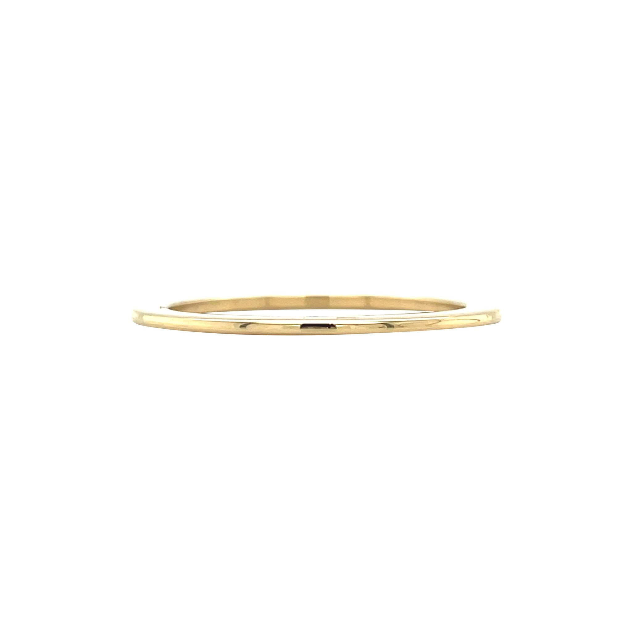 Gold smooth (stackable) ring 18 karat