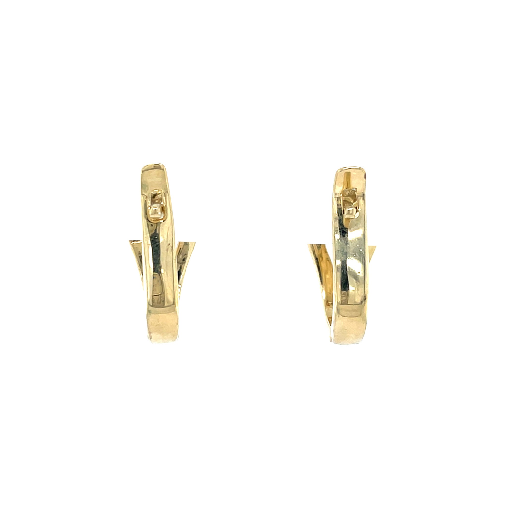 14 karat gold ear jewelry with zirconia