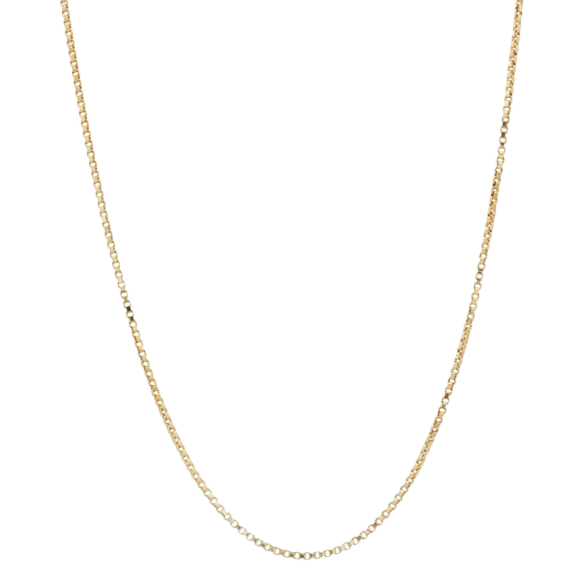 Gold Venetian length necklace 61 cm 14 karat