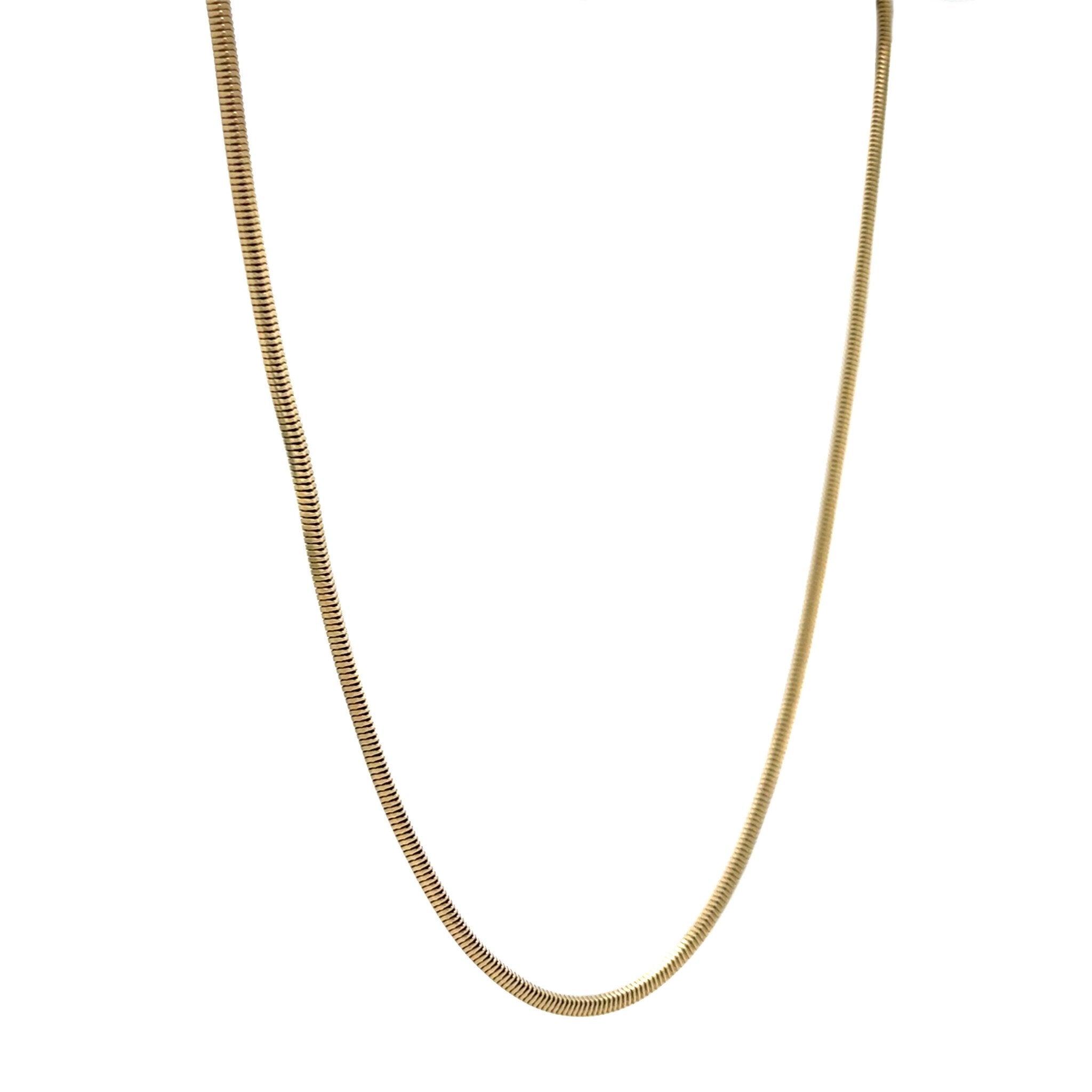 Gold snake necklace 42.5 cm 14 karat