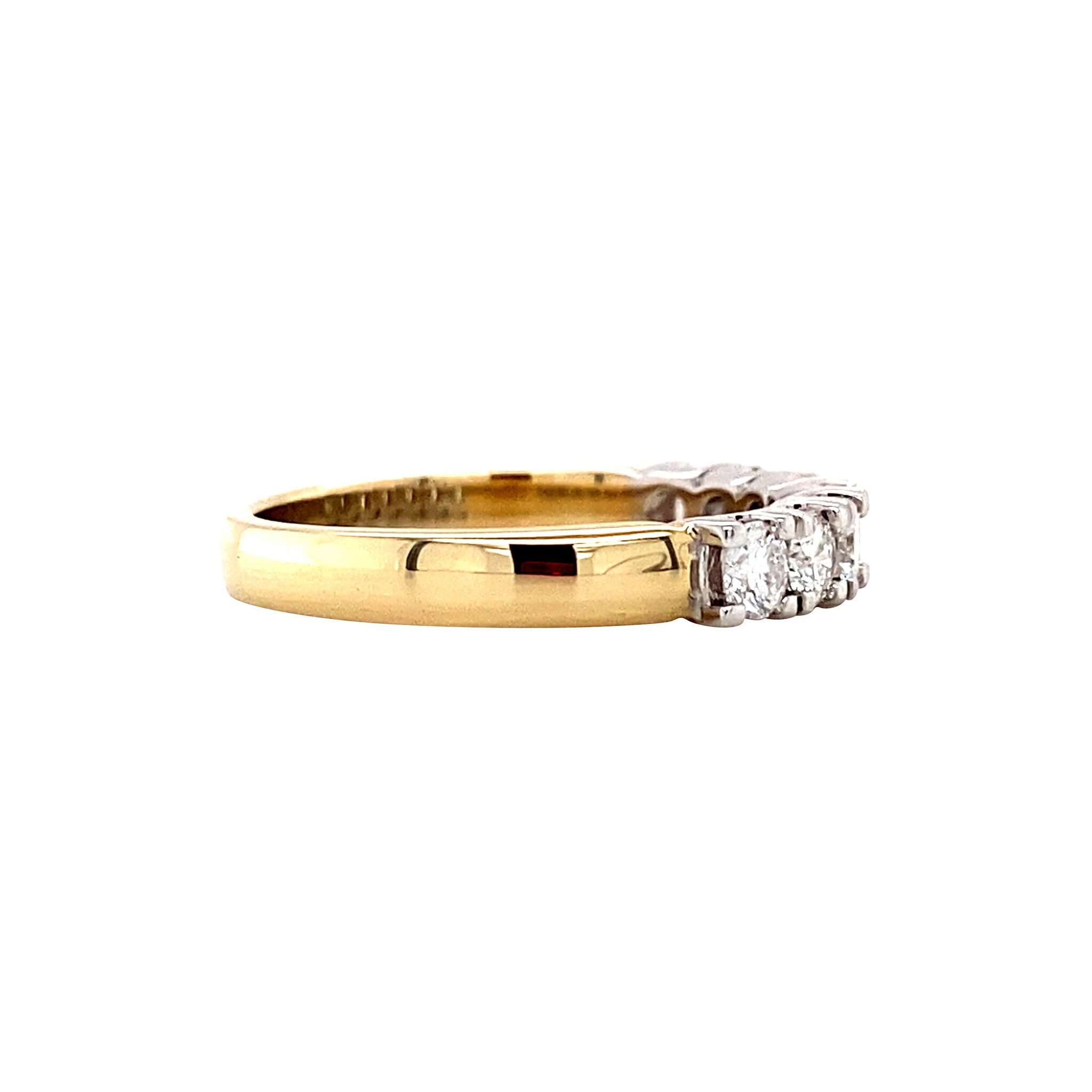 Gold memory ring with diamond, 14 karat* new