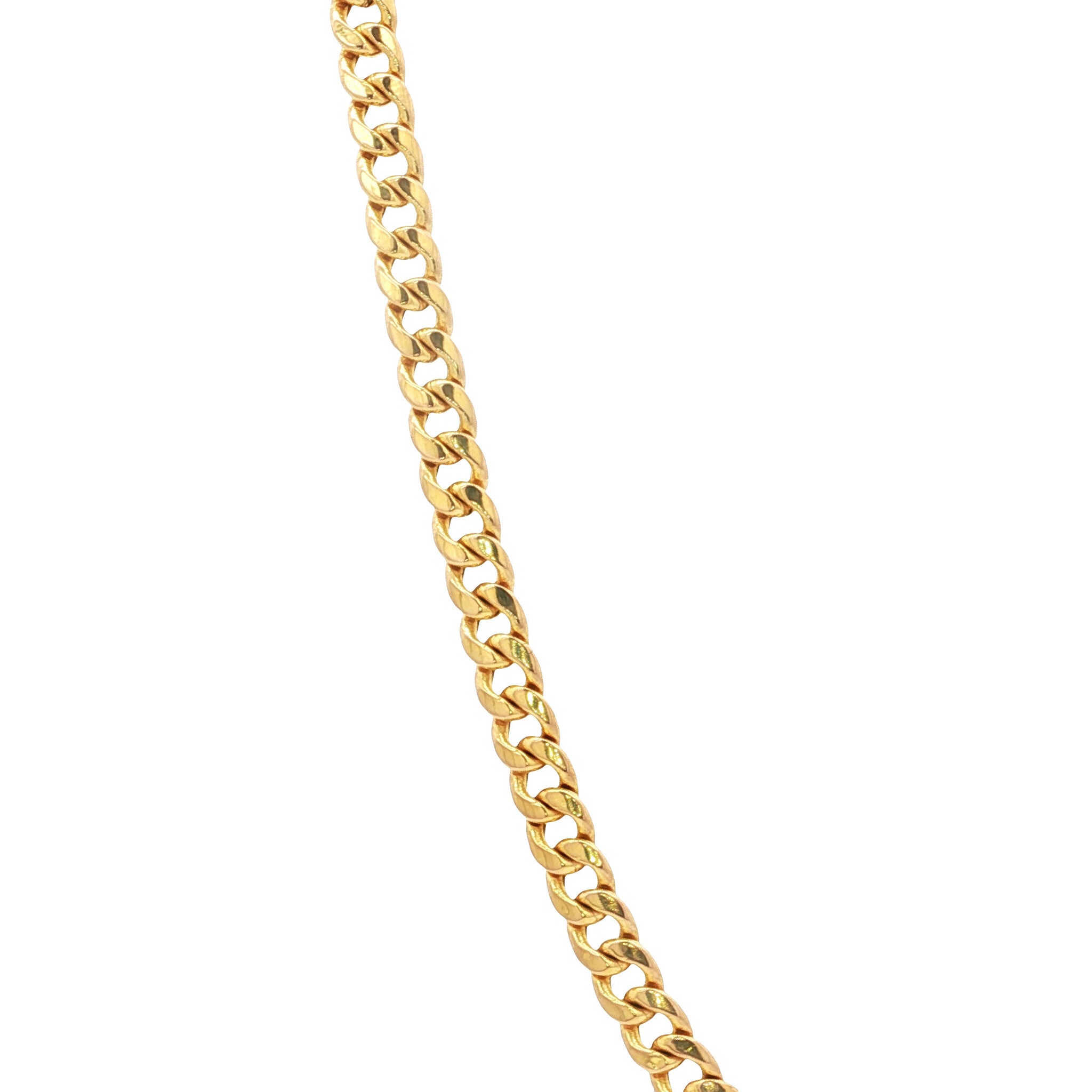 Gold gourmet necklace 76 cm 14 karat