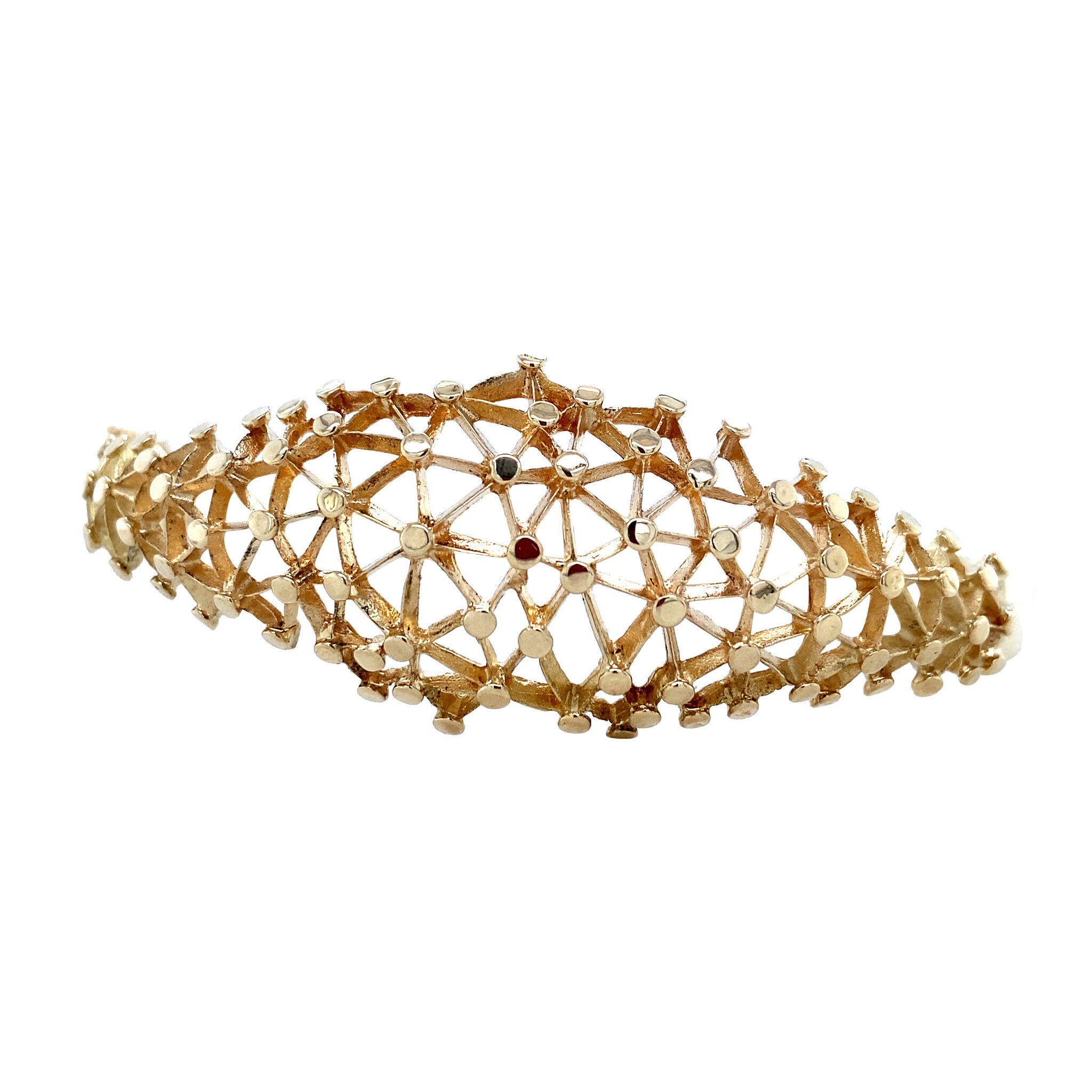 Gold constellation bangle 14 karat