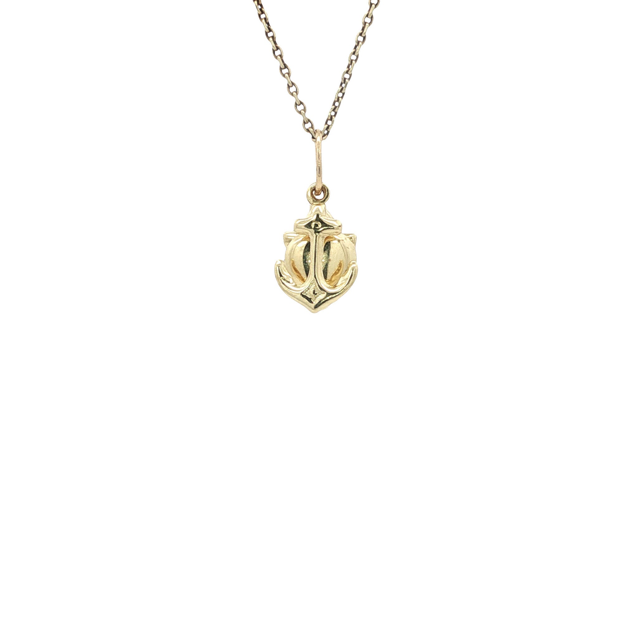 Gold pendant faith, hope and love 14 karat