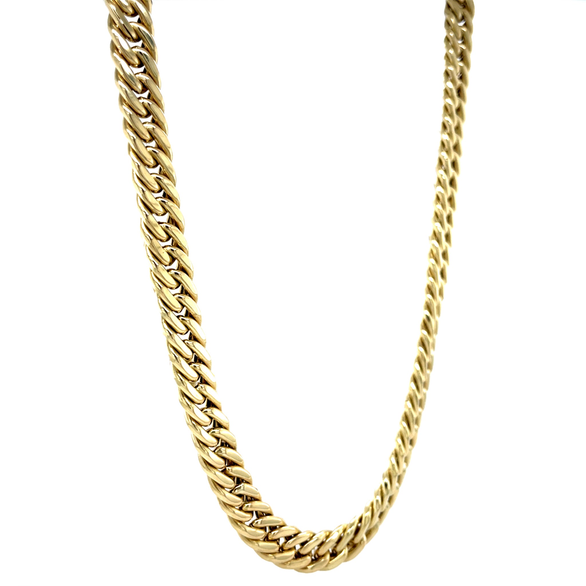 Gold gourmet necklace 46 cm 14 karat