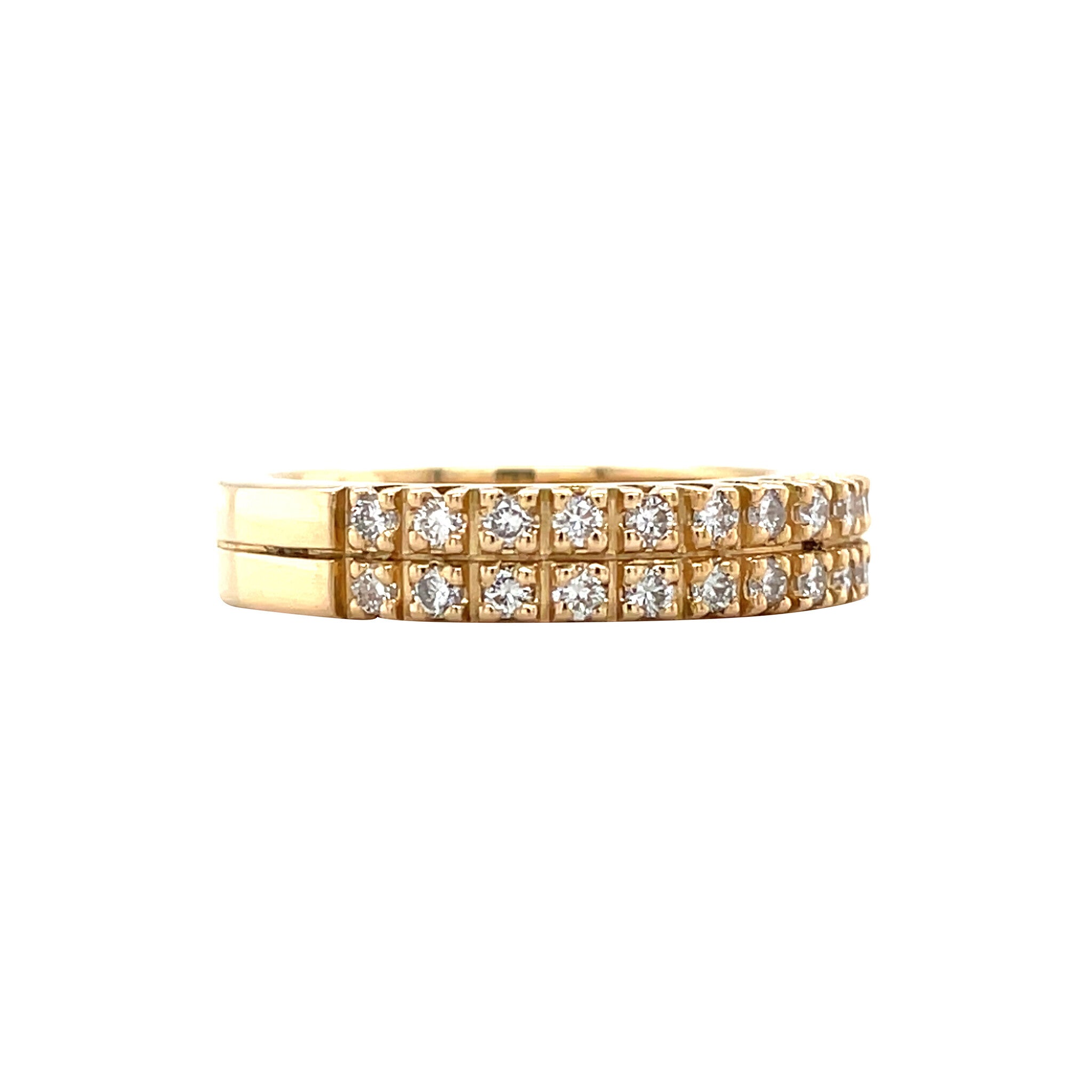Gold ring with diamond 18 karat