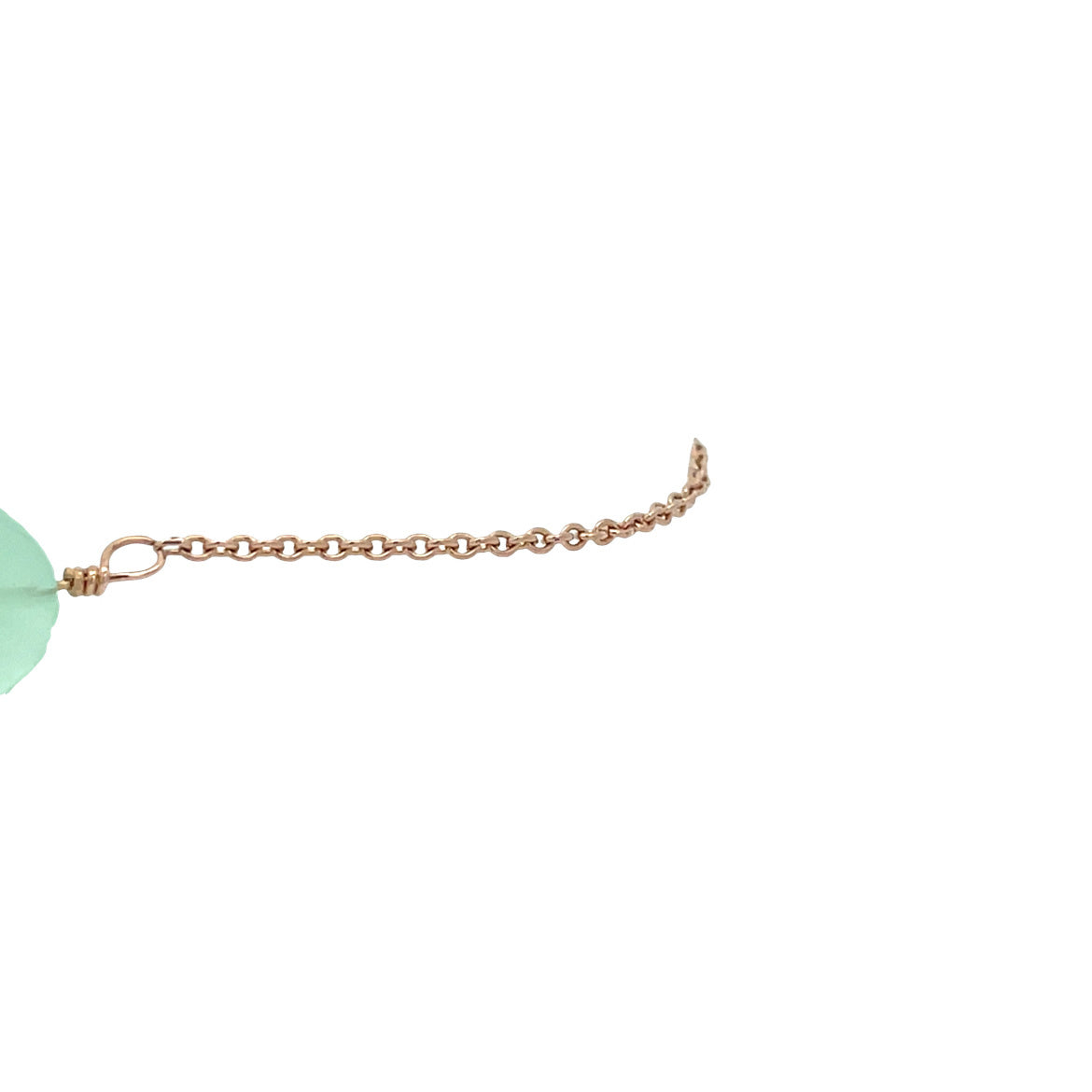 Rose gold bracelet with colored stone 14 karat