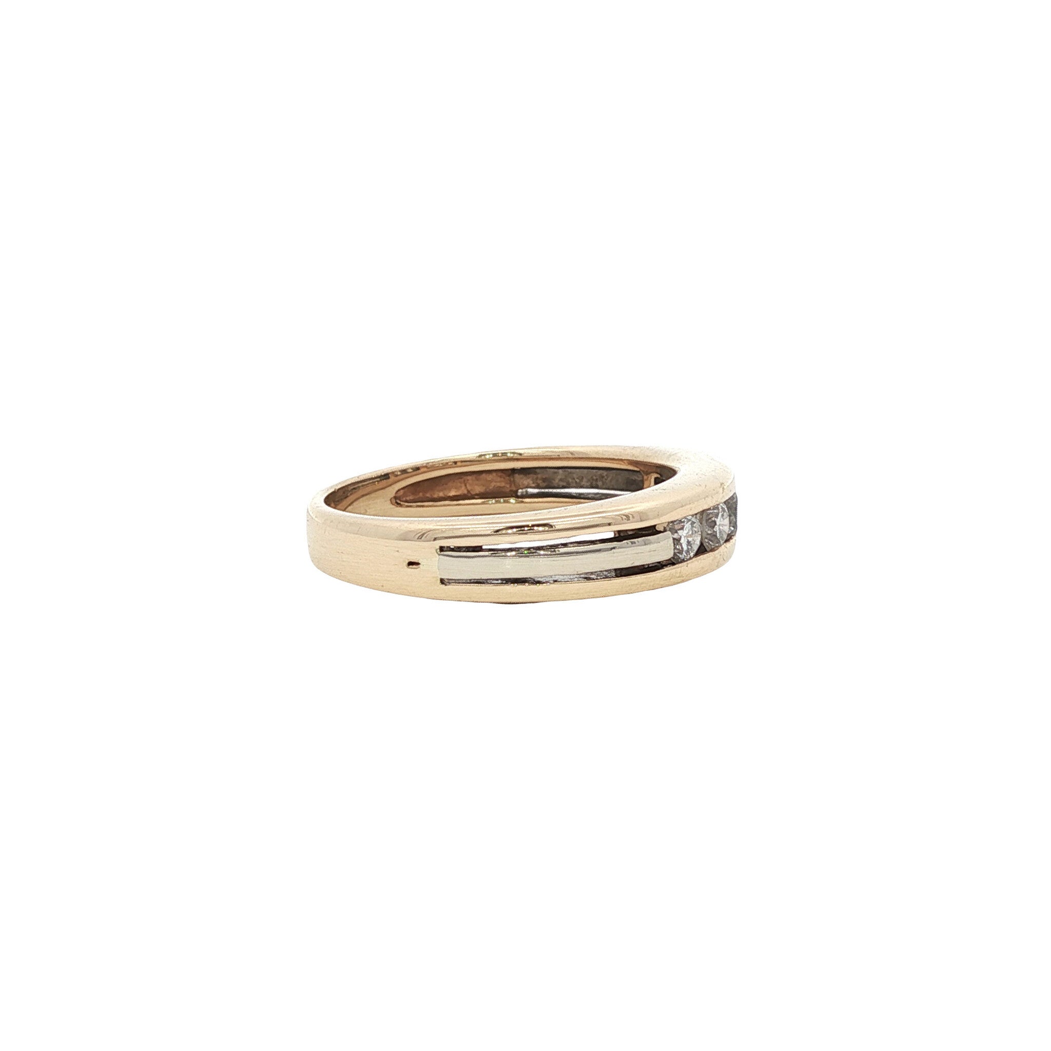 Gouden ring met diamant 14 karaat
