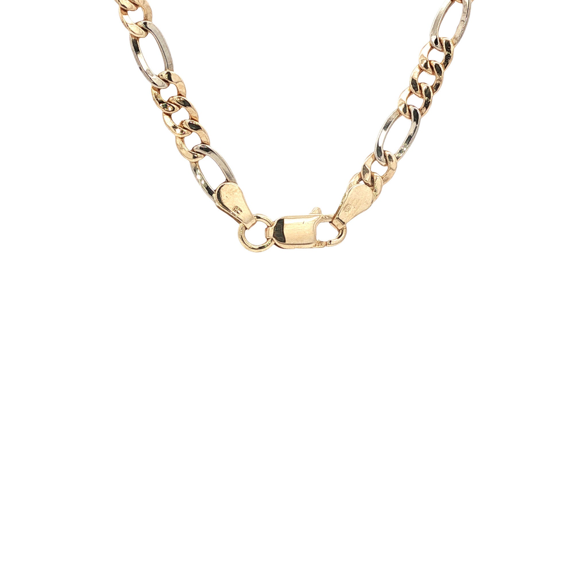 Gold Figaro necklace 61 cm 14 karat