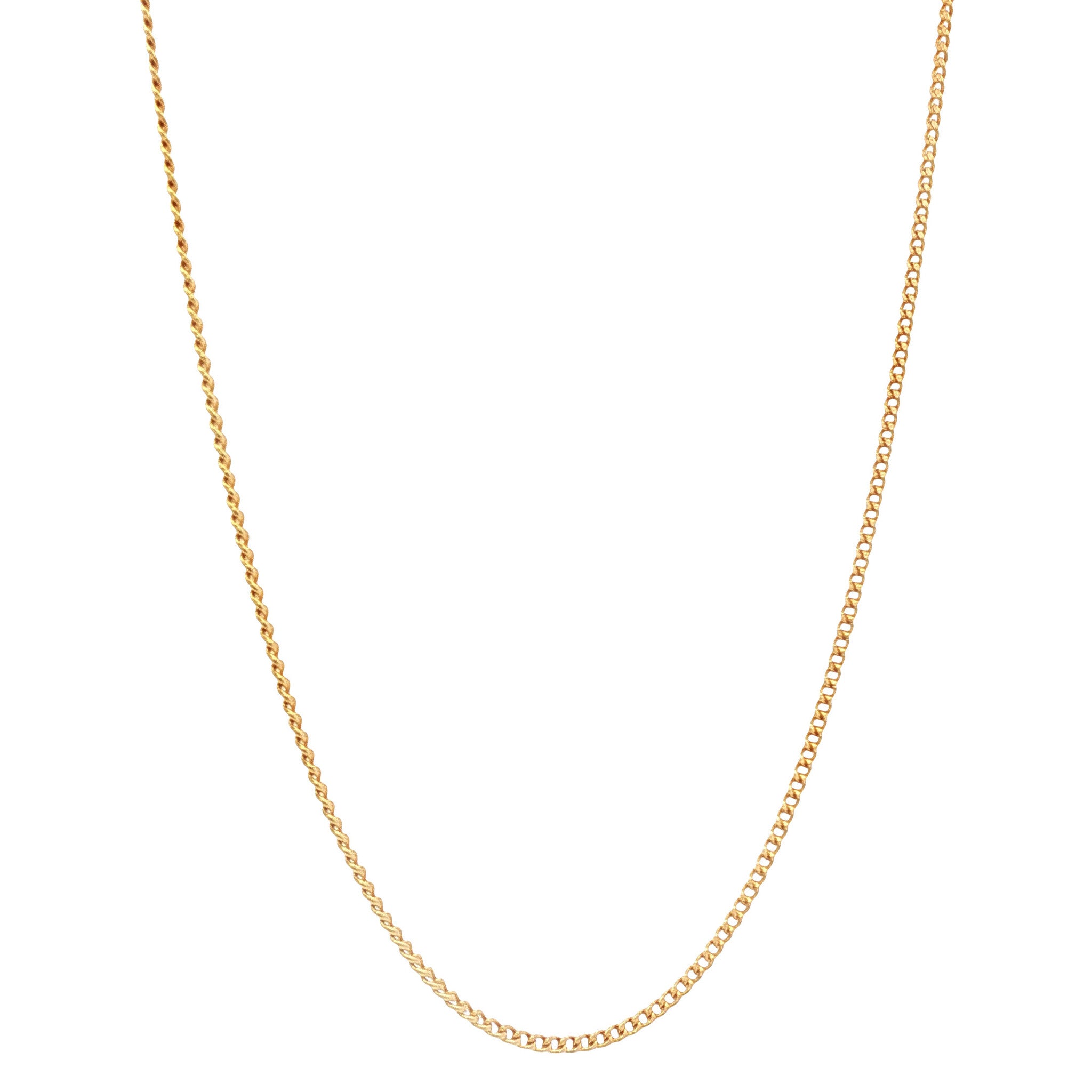 Gold length necklace gourmet 50.5 cm 20 karat