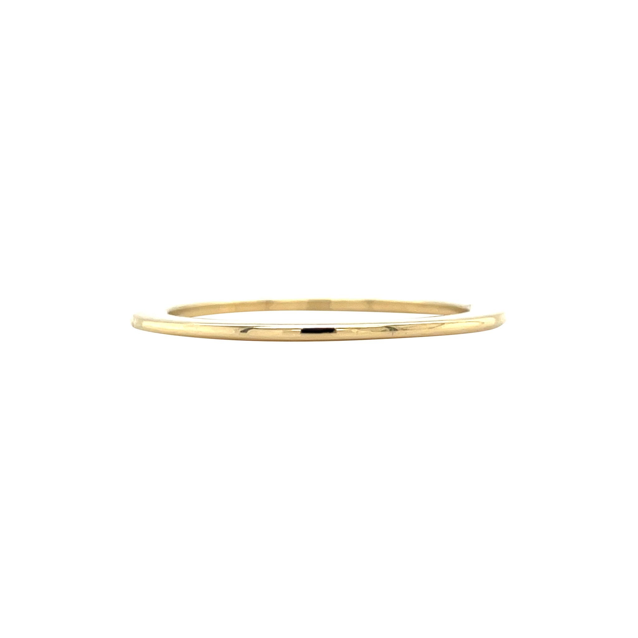 Gold smooth (stackable) ring 18 karat