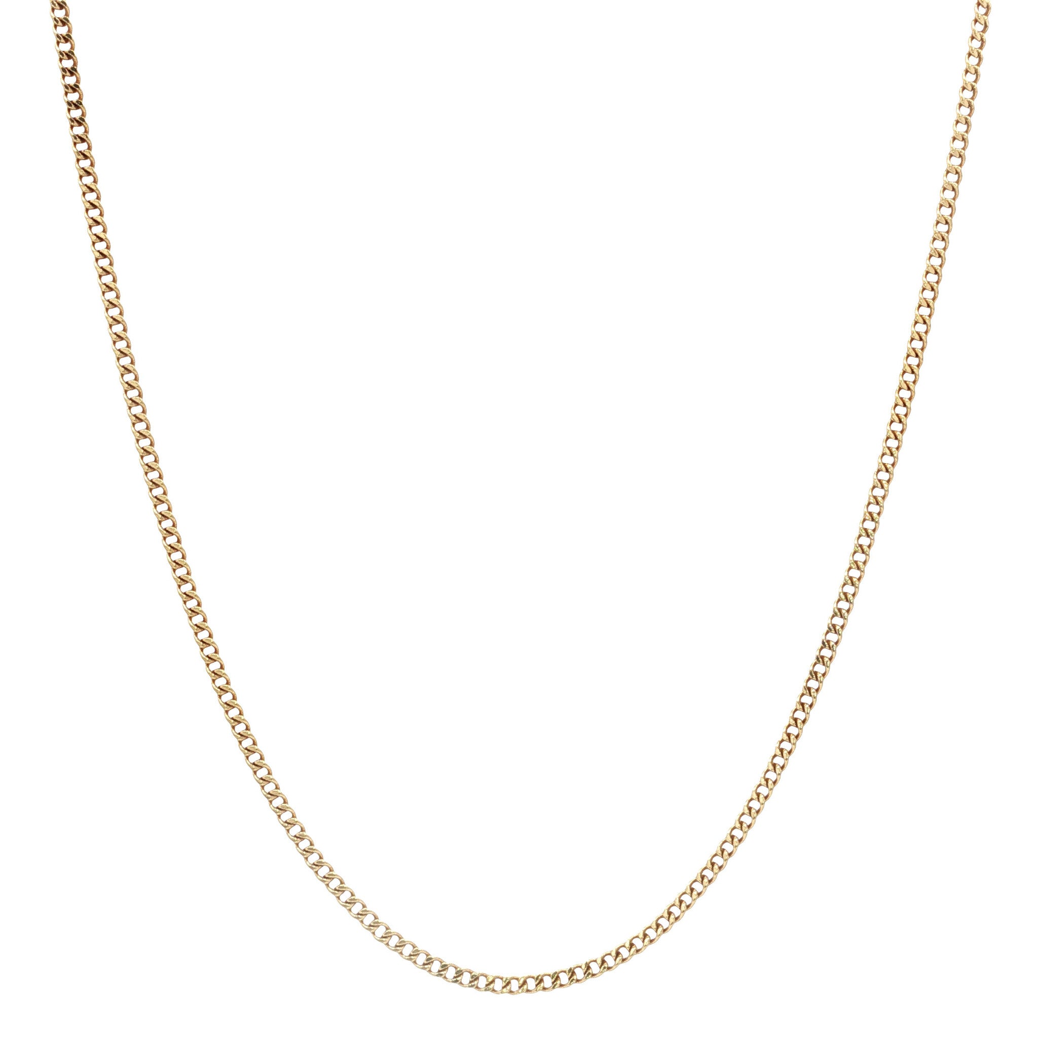 Gold length necklace gourmet 40 cm 14 karat