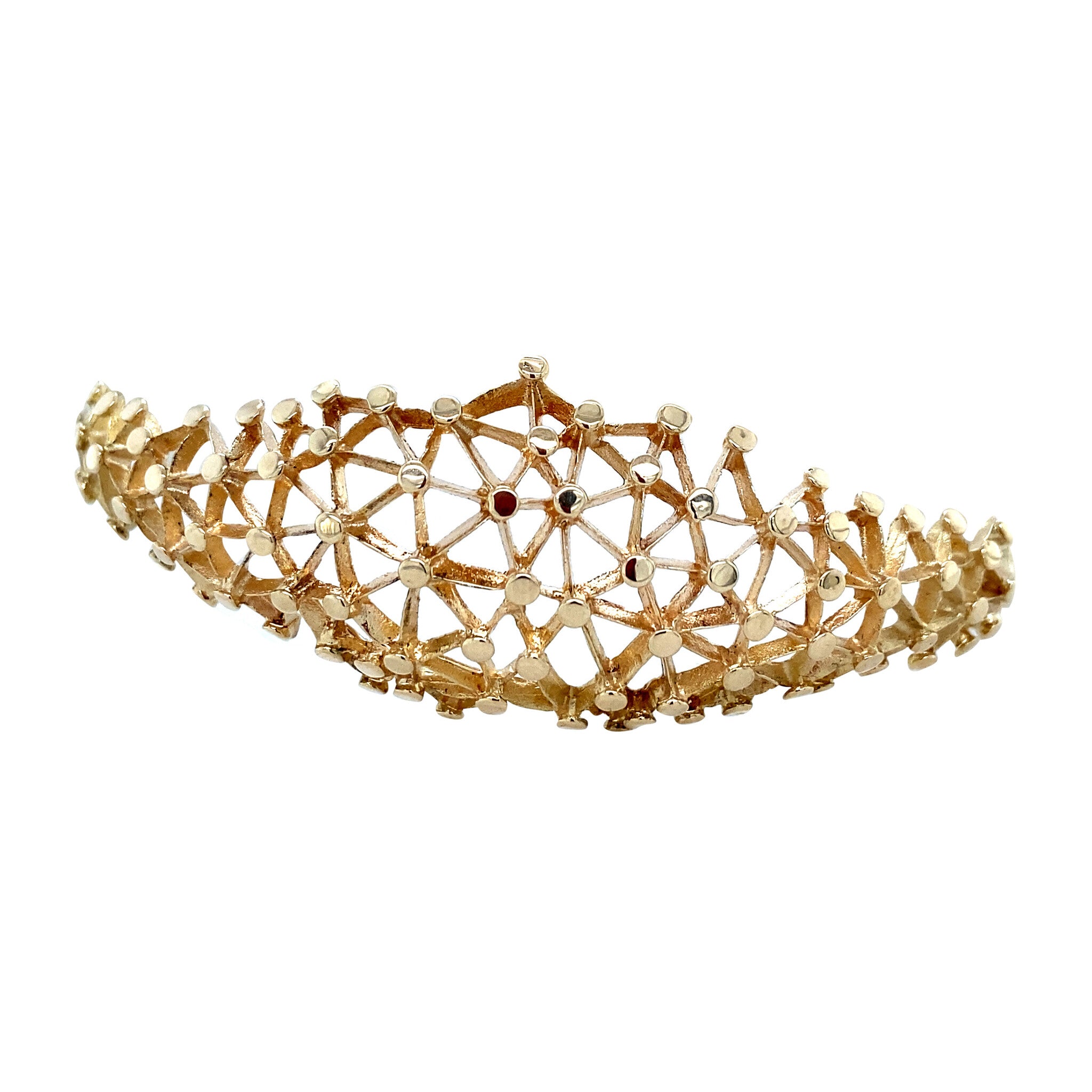 Gold constellation bangle 14 karat