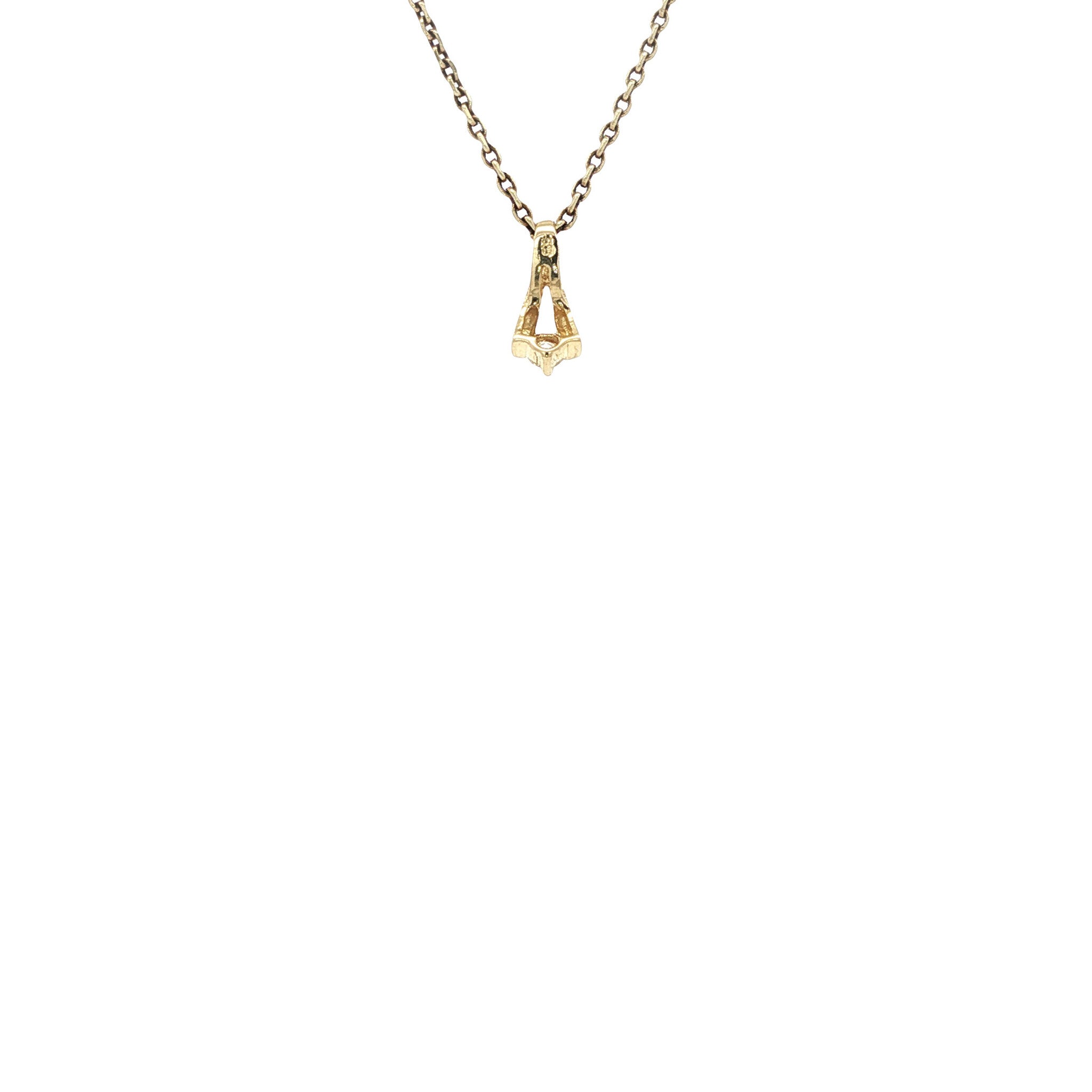 Gouden hanger met zirkonia 14 karaat