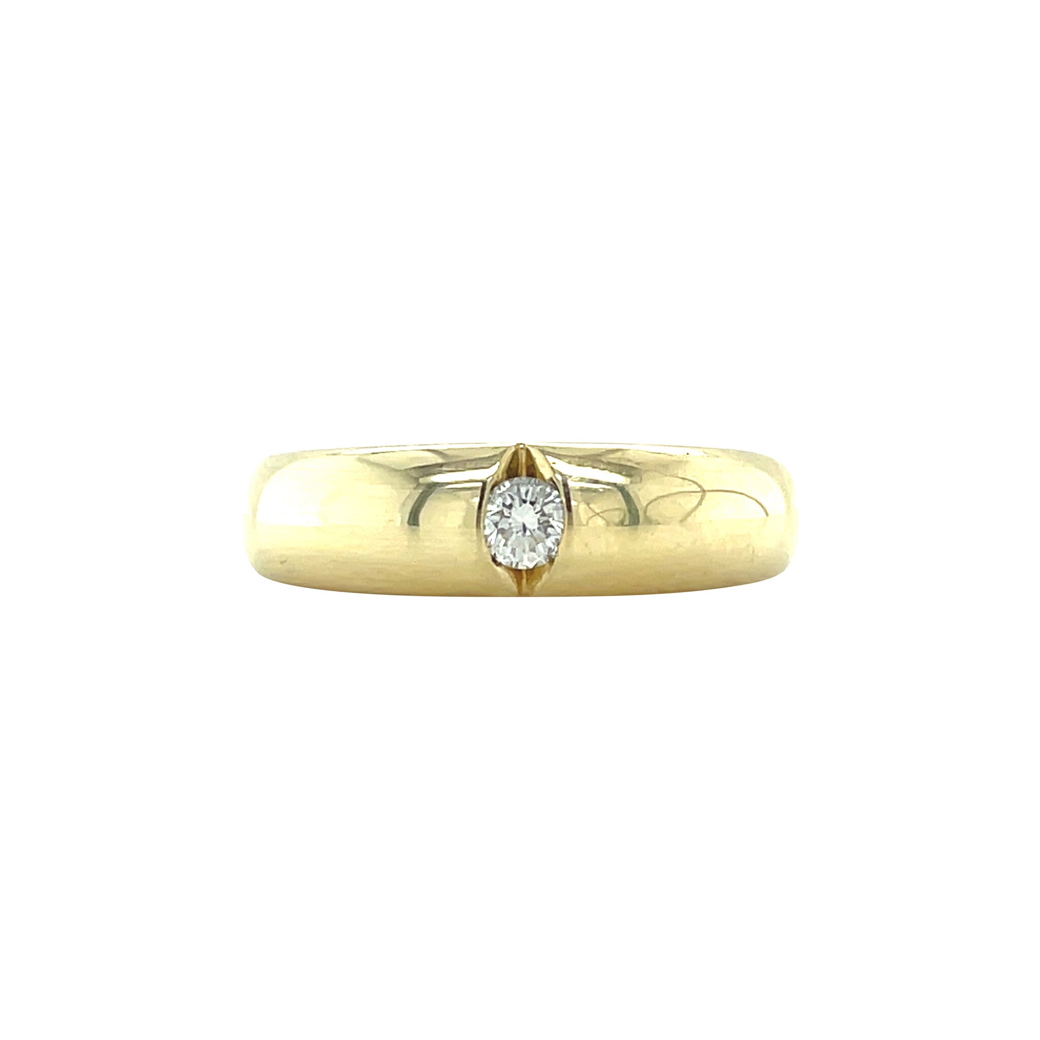 Gold ring with diamond 14 karat