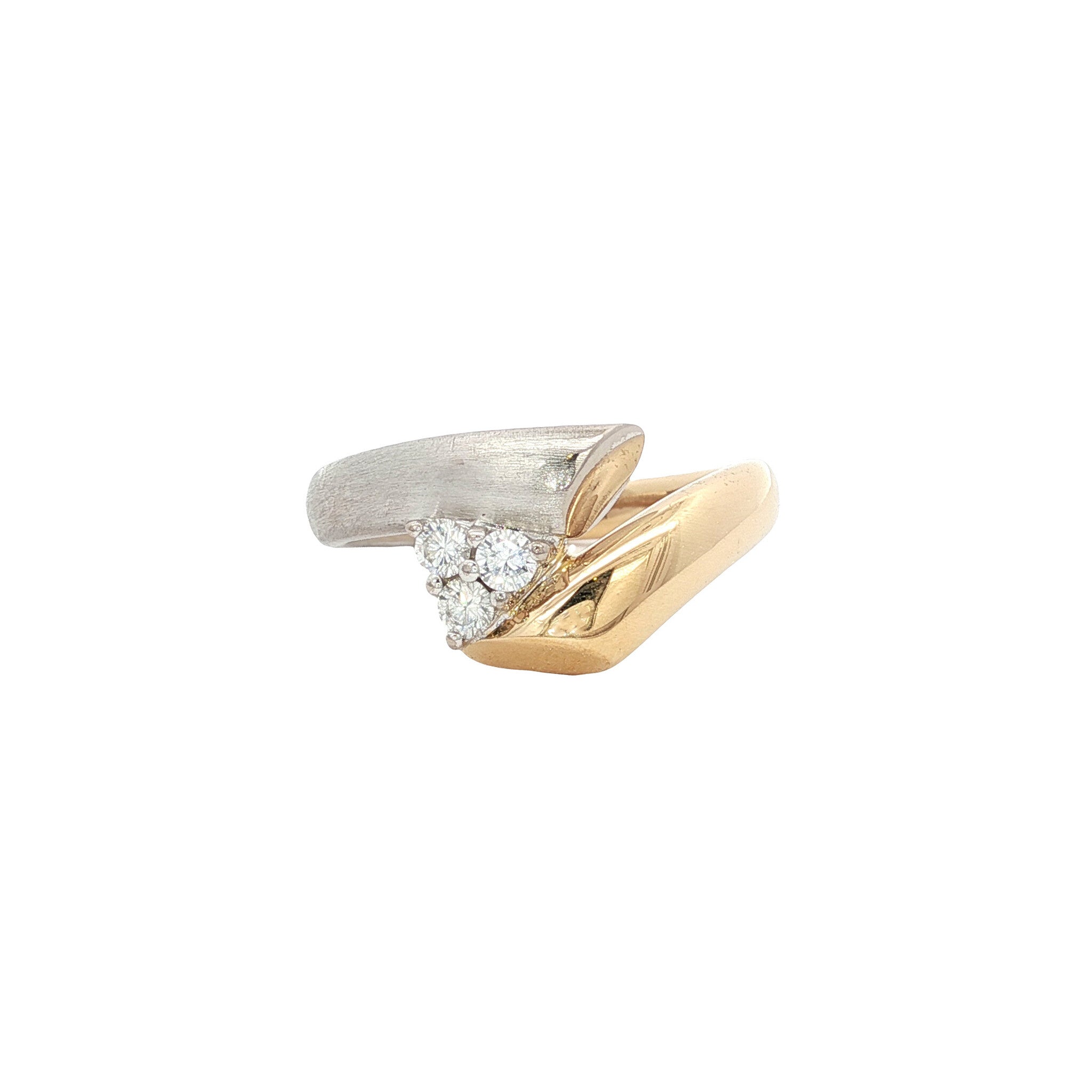 Gouden ring met diamant 18 karaat