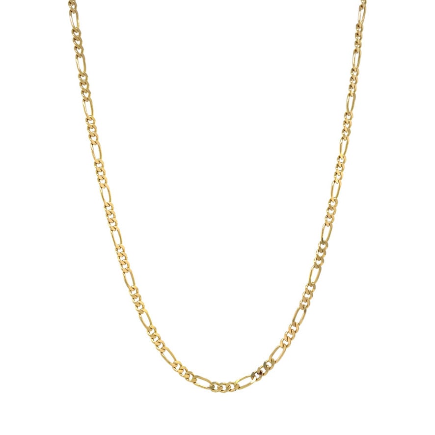 Gold Figaro necklace 45.5 cm 14 karat