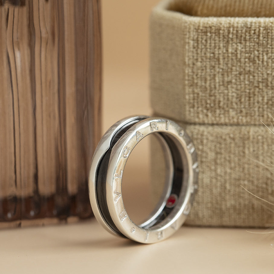 Silver Bvlgari ring 'Save the children' 925