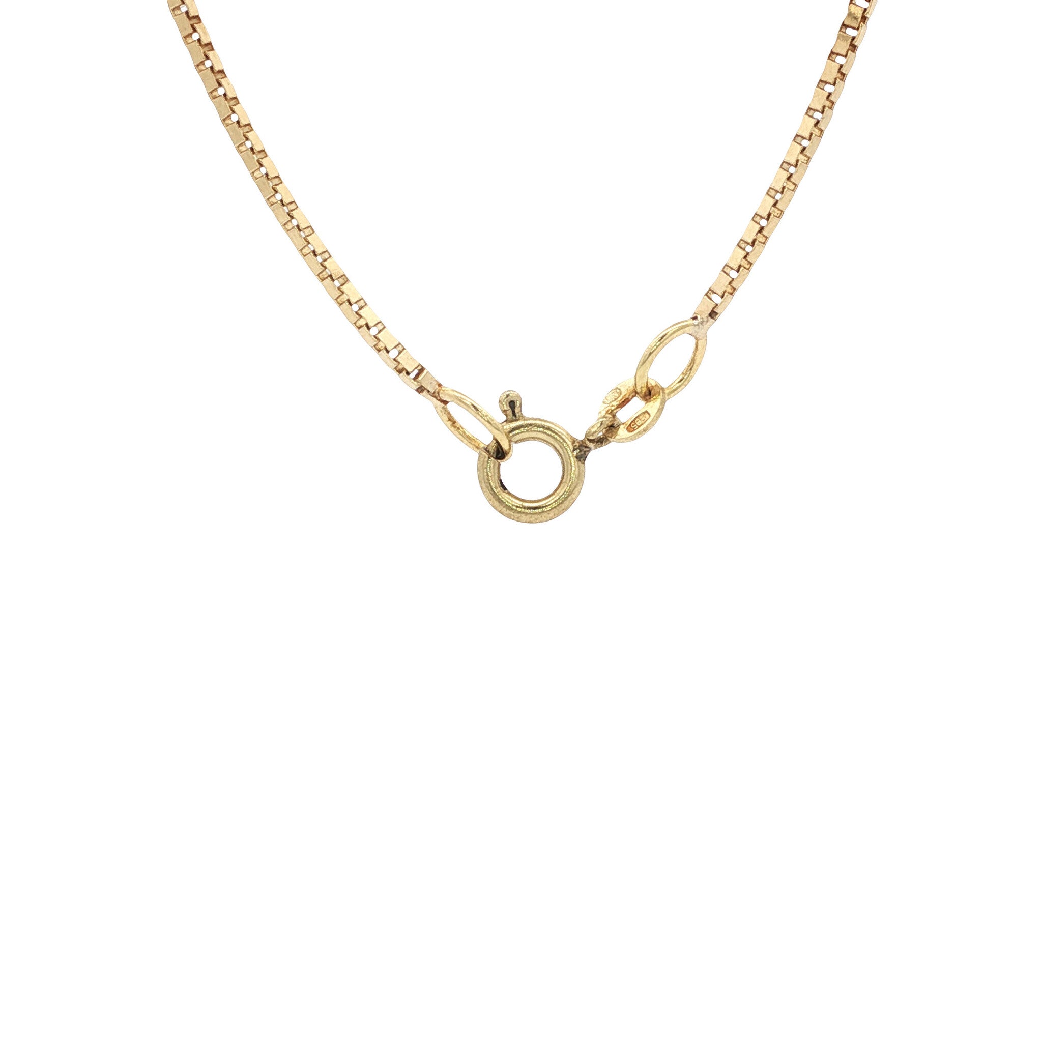 Gold length necklace Venetian 50.5 cm 14 karat