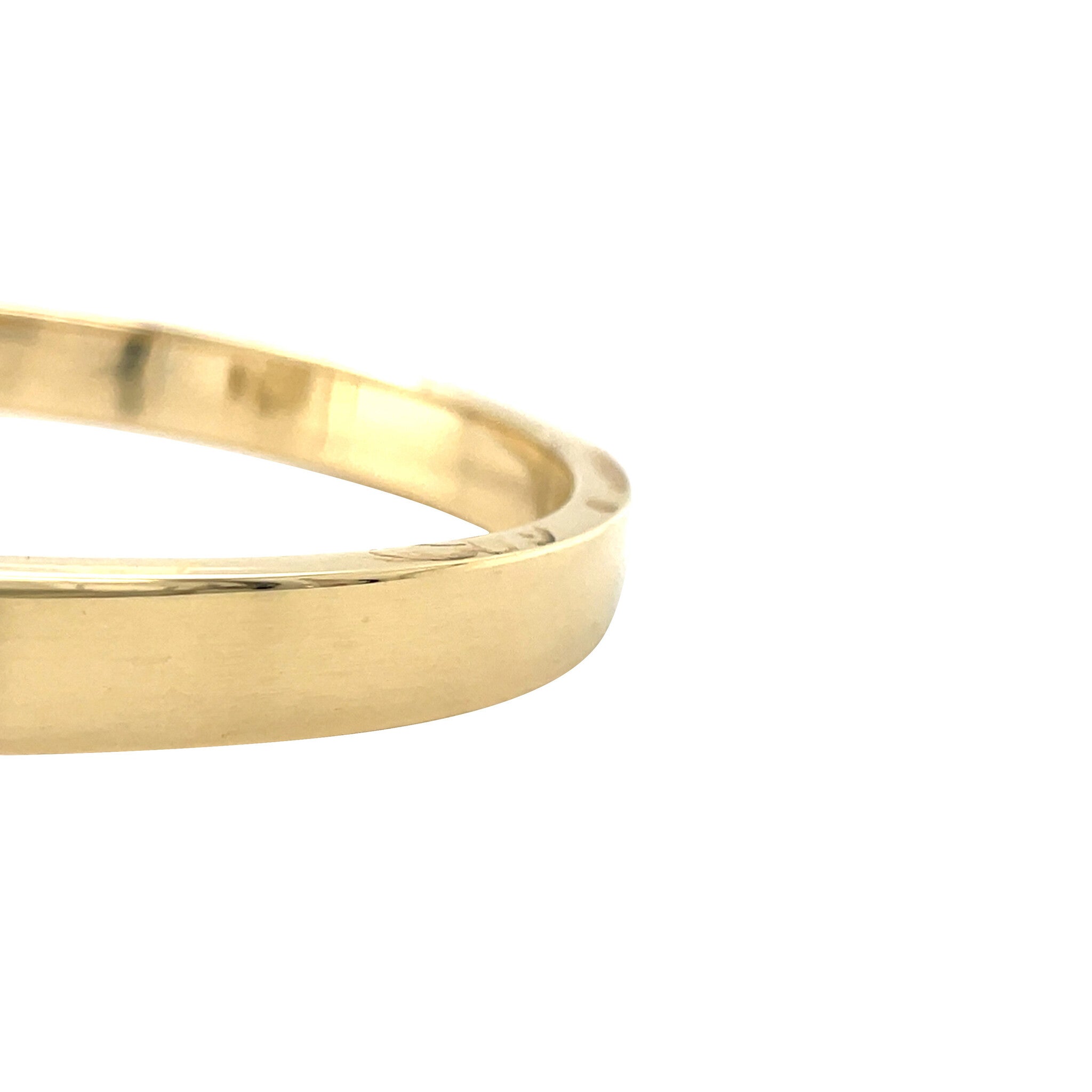 Gold smooth bangle 14 karat