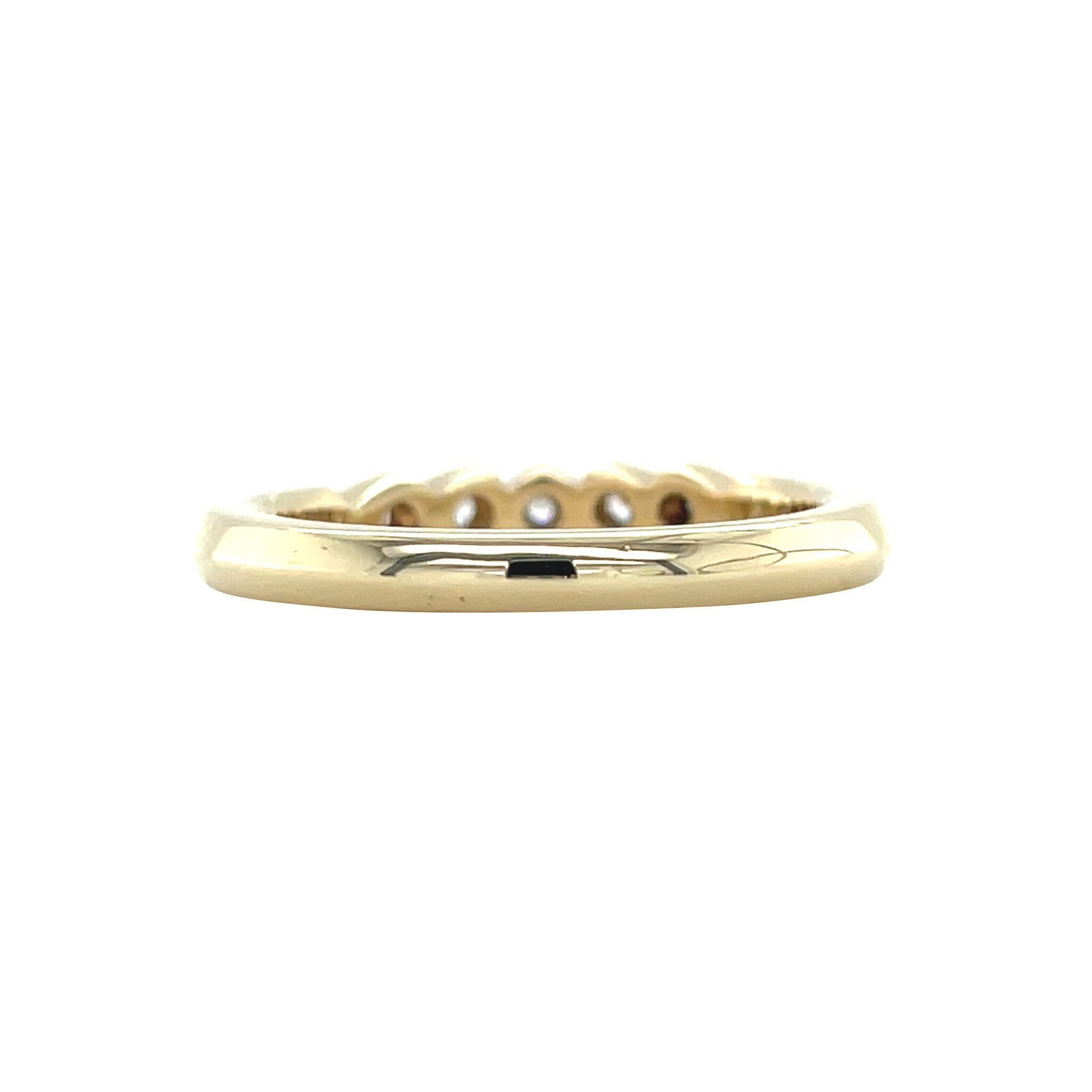 Gold ring with zirconia 14 karat