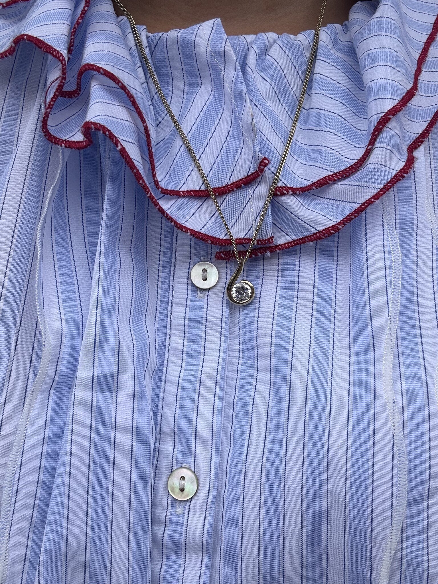 Gouden hanger met zirkonia 14 krt