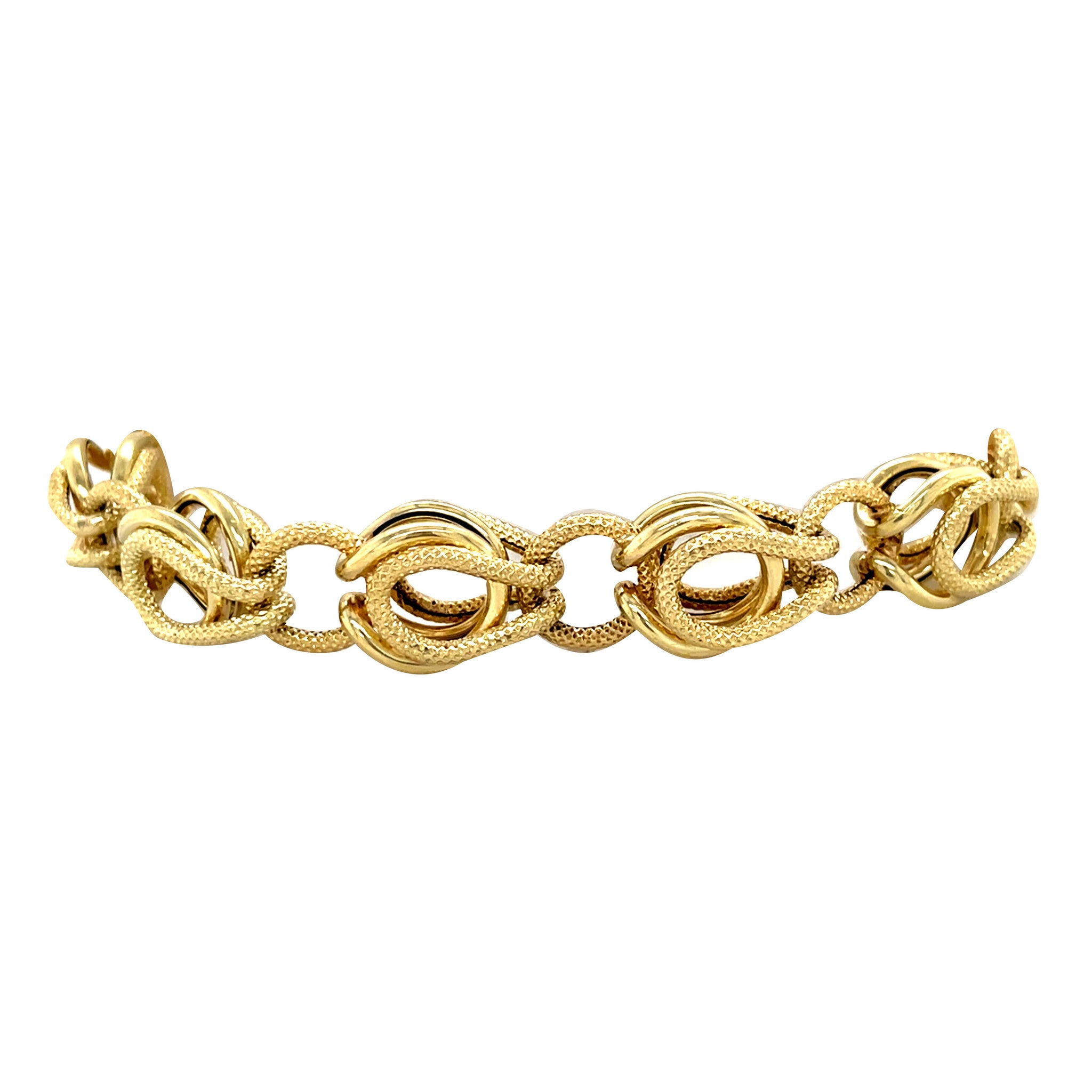 Golden bracelet 20.5 cm 14 karat