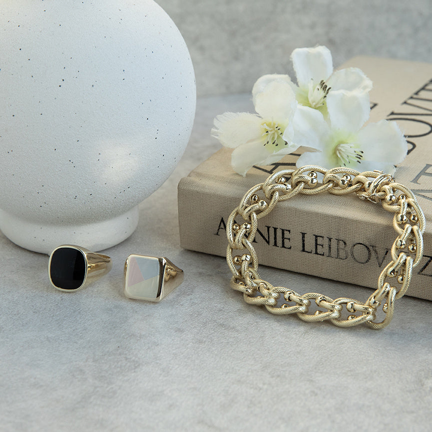 Gold bracelet 20.5 cm 14 karat