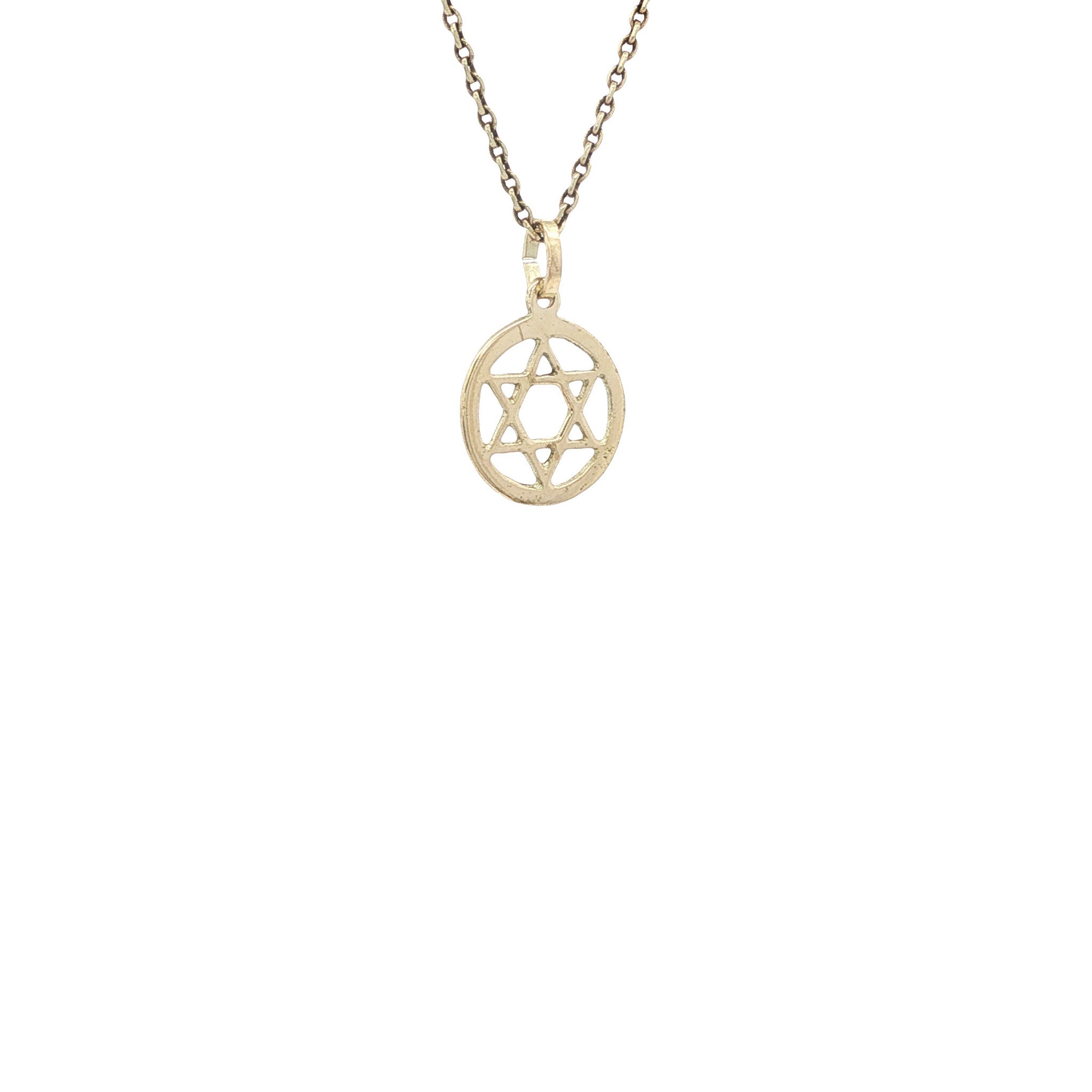 Gold pendant Star of David 14 karat