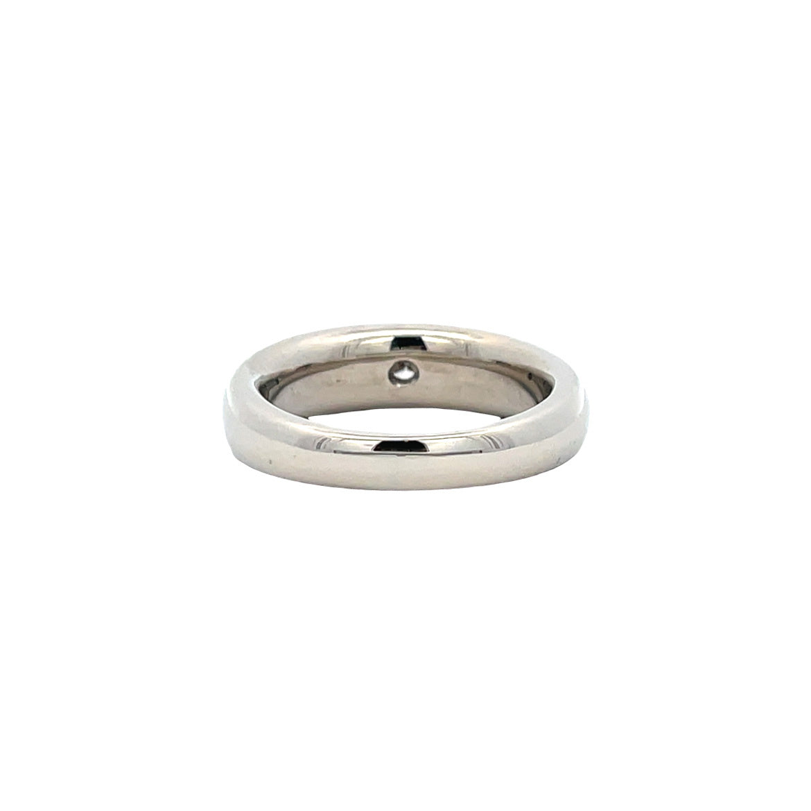 White gold ring with diamond 14 karat