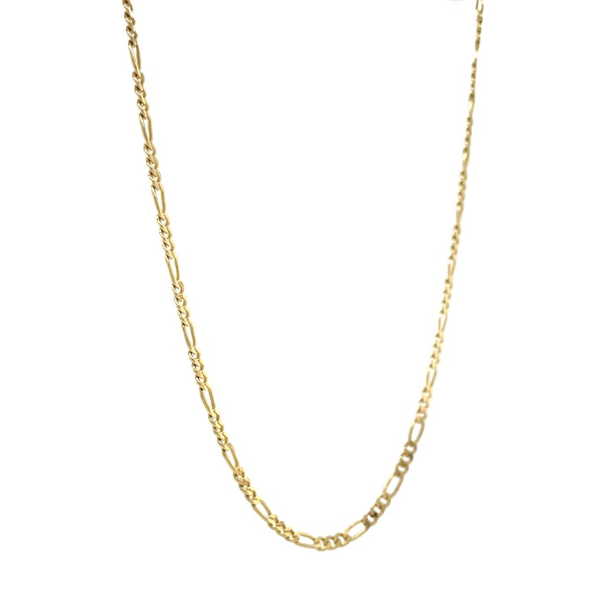 Gold Figaro necklace 45.5 cm 14 karat