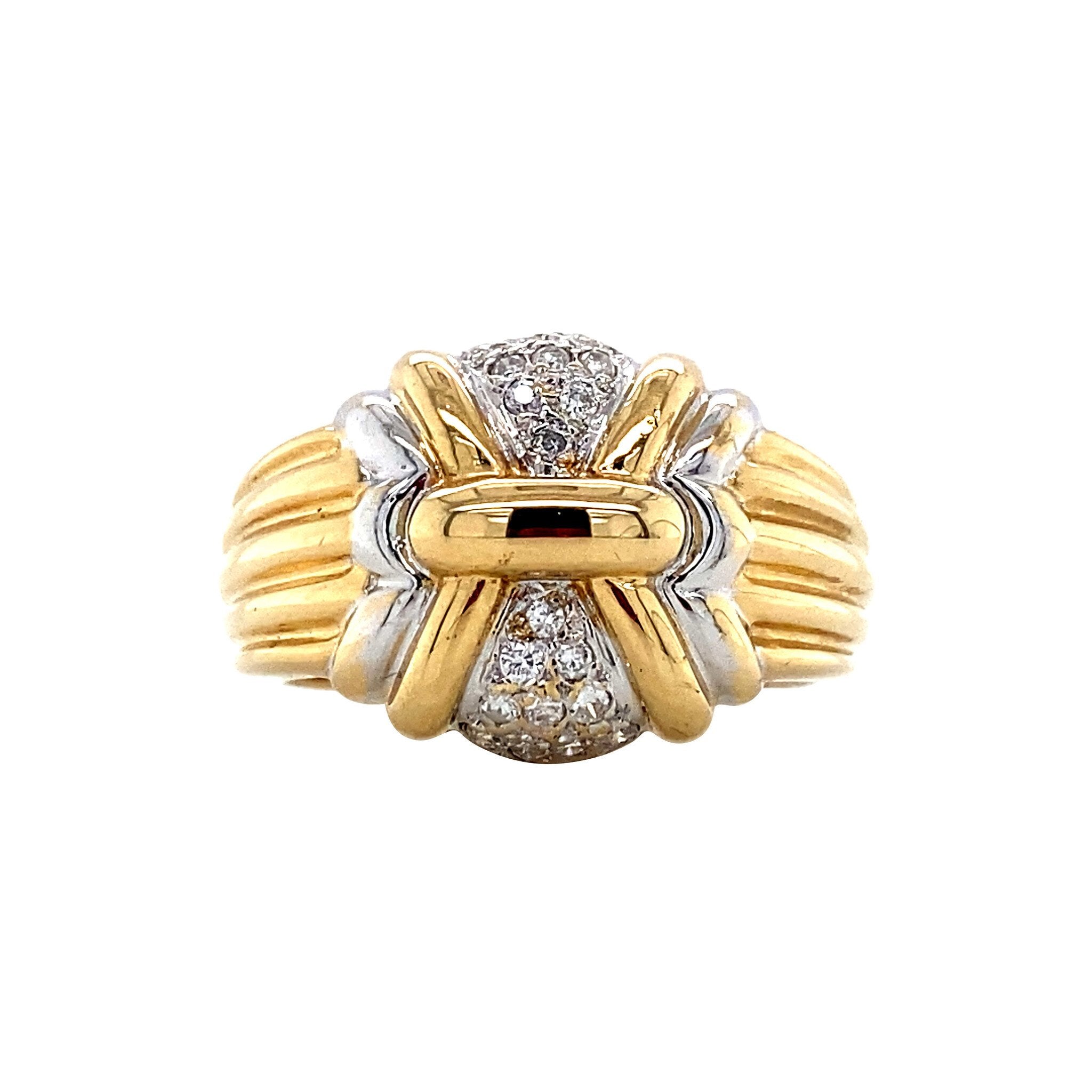 Gold ring with diamond 18 karat