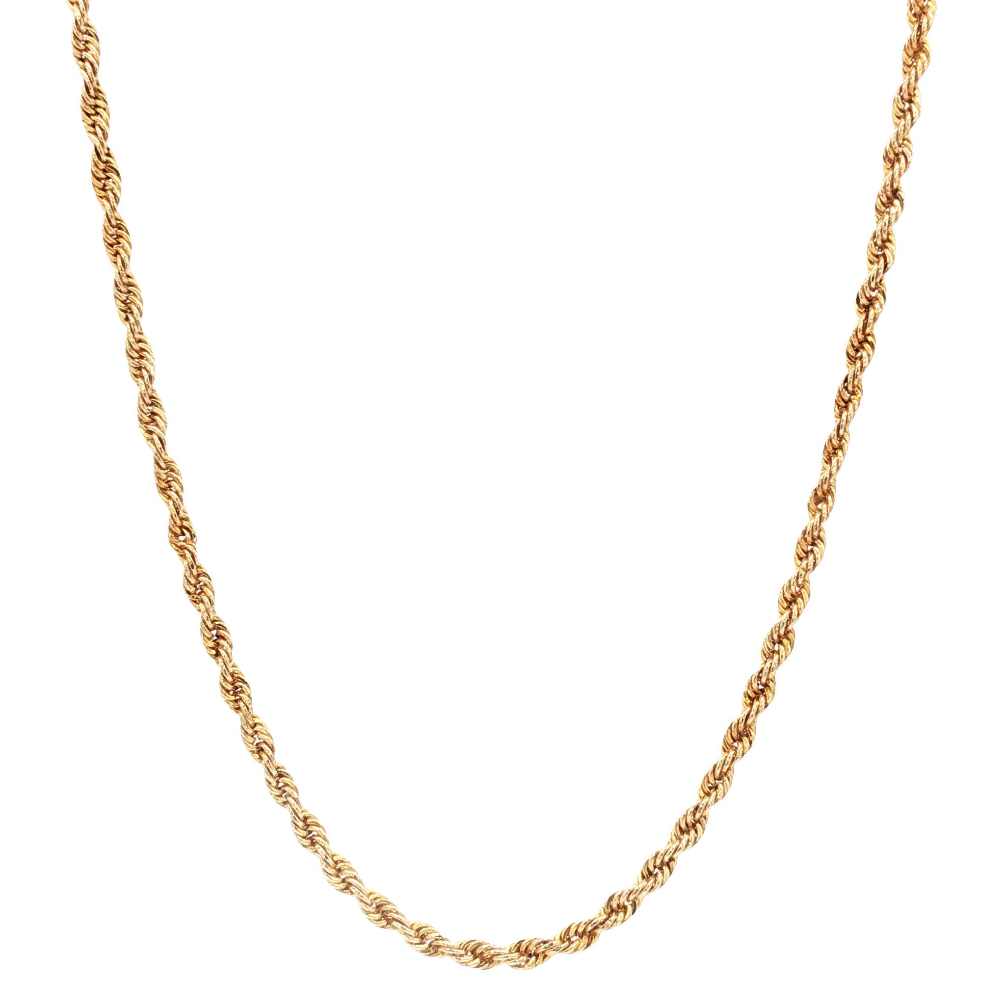 Gouden koord collier 66.5 cm 14 karaat